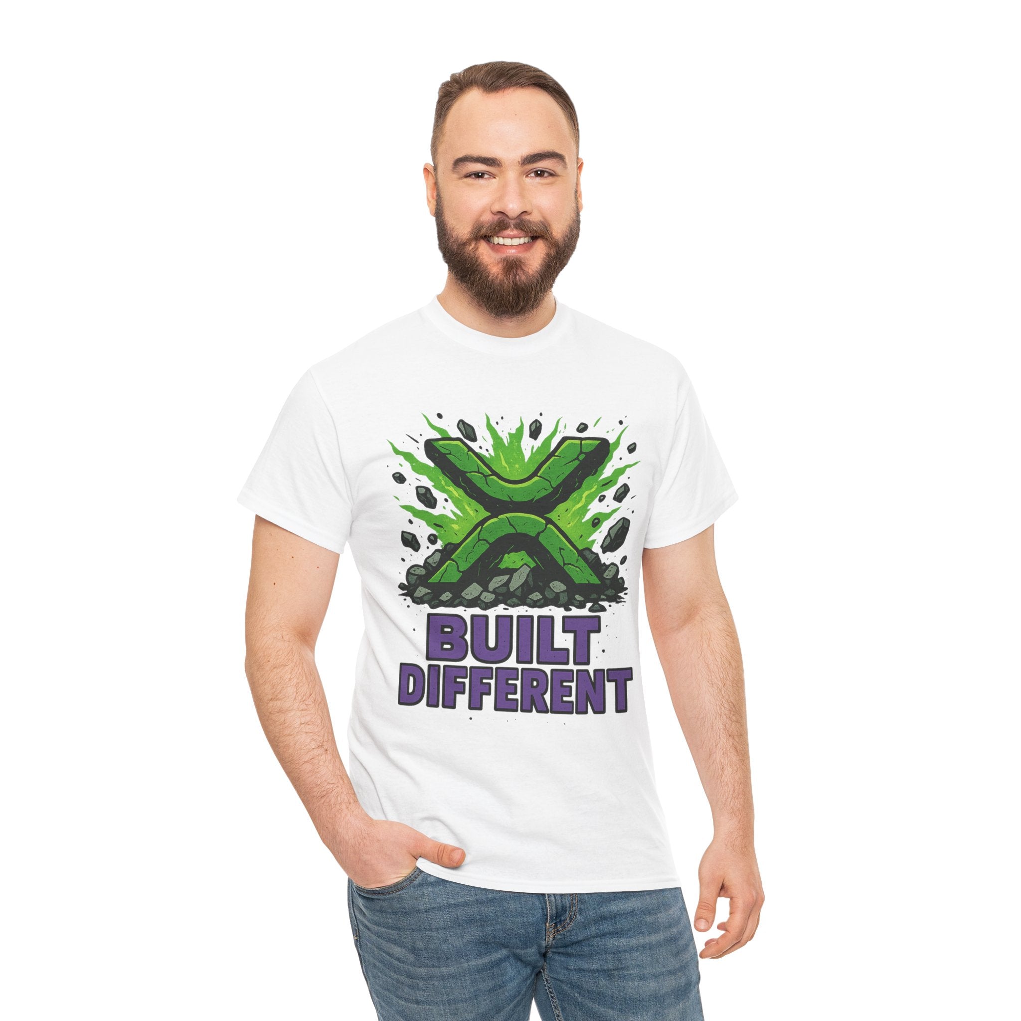 Built Different T-Shirt — Green Gamer Logo Tee