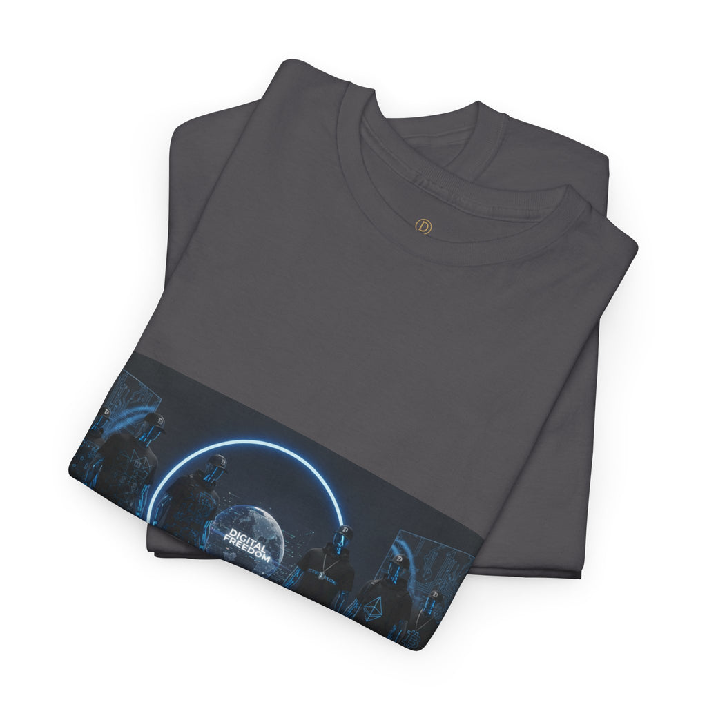 Sci‑Fi Portal Graphic Tee — Futuristic Neon Crew T-Shirt