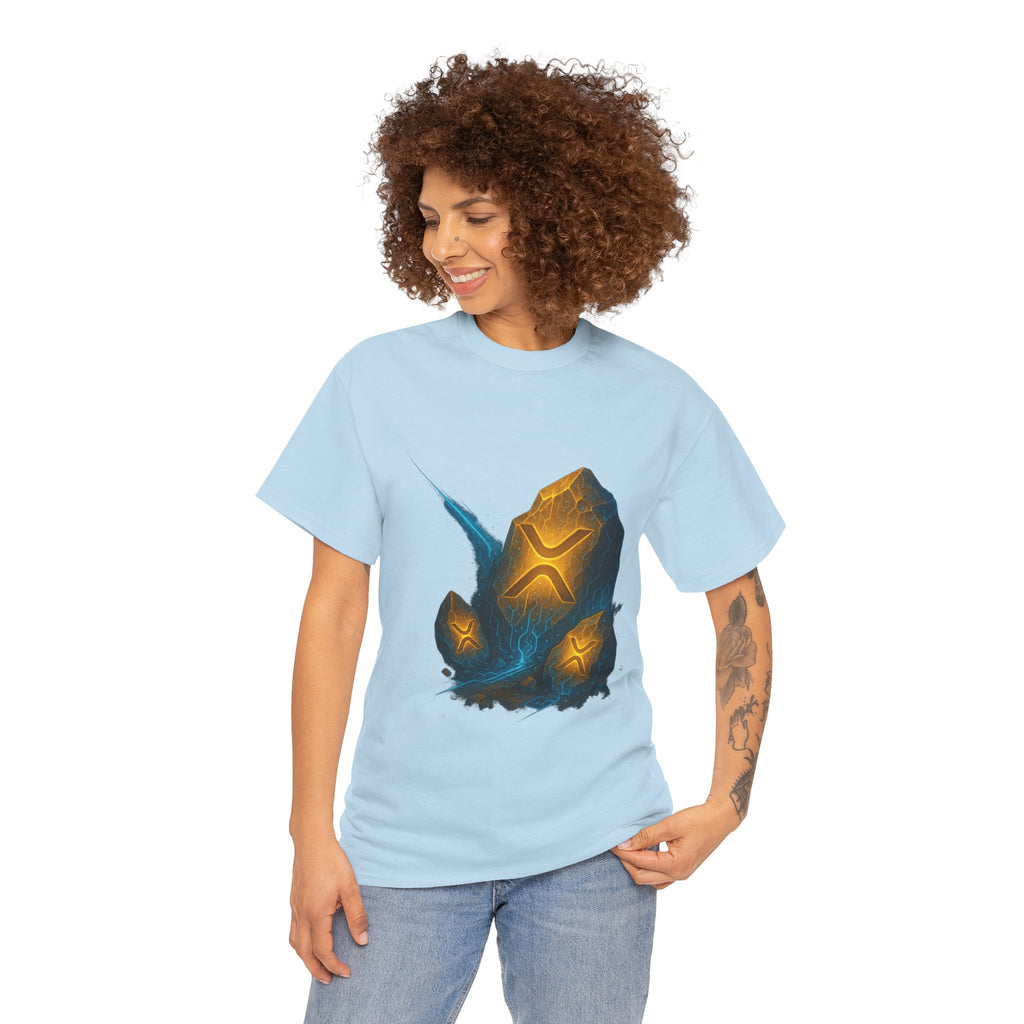 Rune Stone Graphic Tee — Glowing Mystic Rock T-Shirt