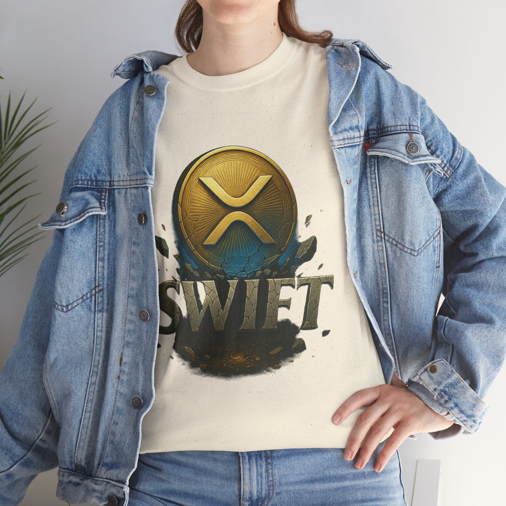 XRP Swift Cryptocurrency T‑Shirt — Ripple Coin Logo Graphic Tee