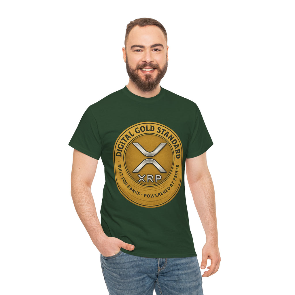XRP Digital Gold Tee – Cryptocurrency Logo Shirt