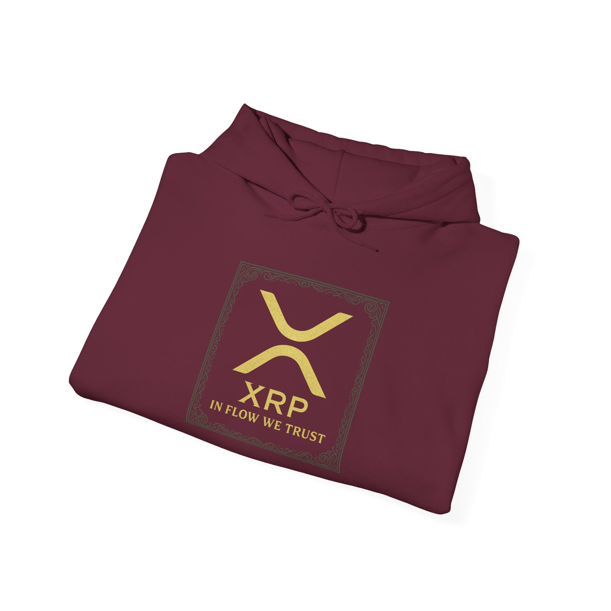 XRP Logo Hoodie – Gold Cryptocurrency Sweatshirt