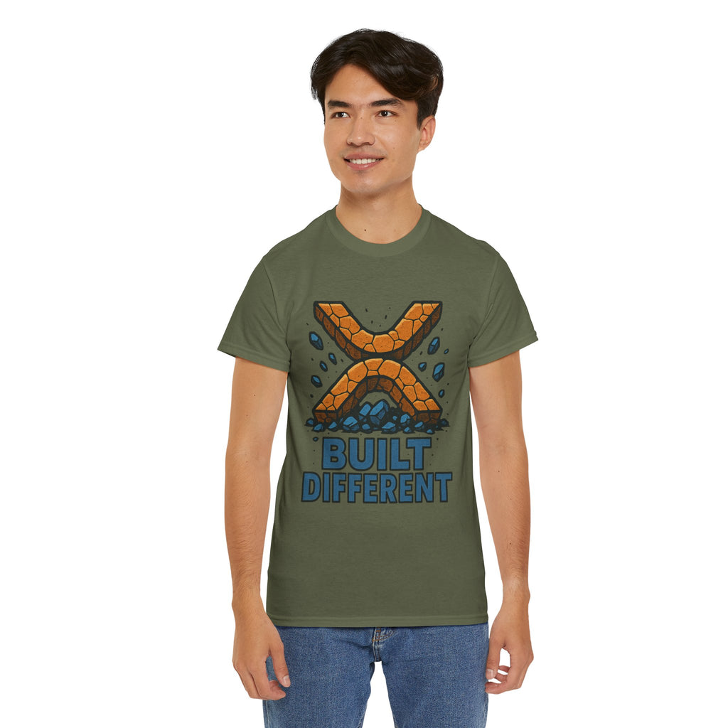 Built Different T-Shirt — Rugged Crypto X Design Tee