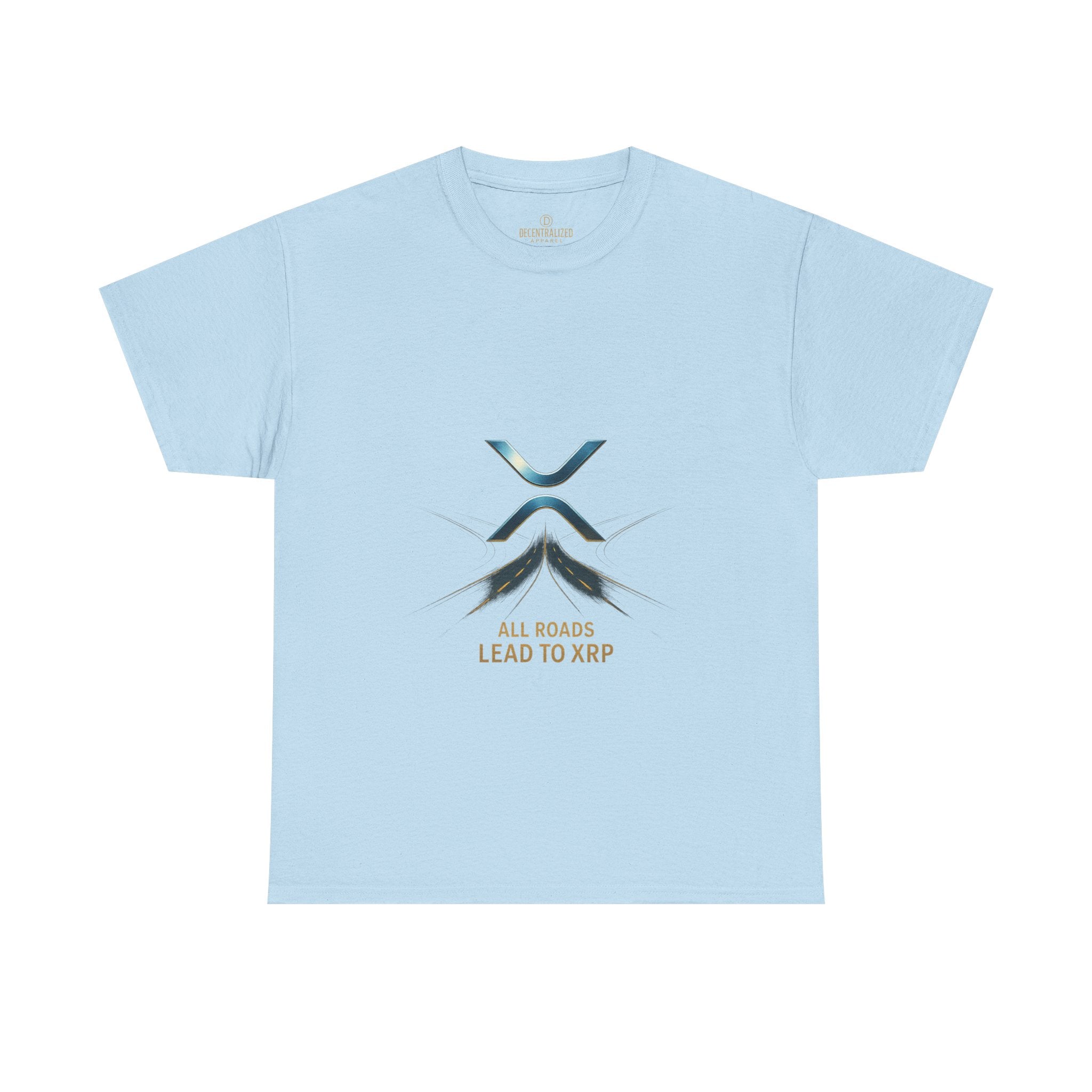 All Roads Lead to XRP T-Shirt — Crypto Ripple Logo Tee