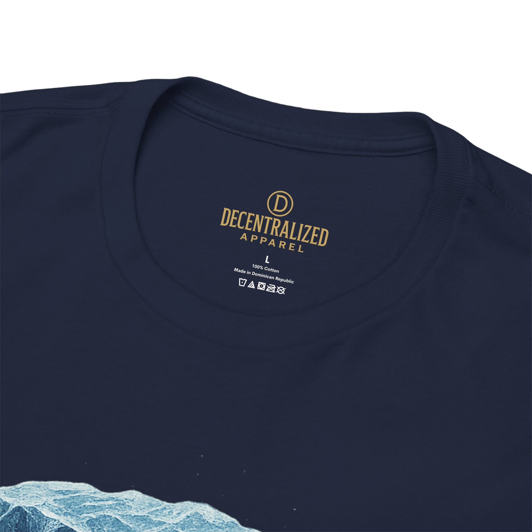 Cold Flow Ripple Logo T‑Shirt — 'Cold Flow: Built Different' Ice Cube Design
