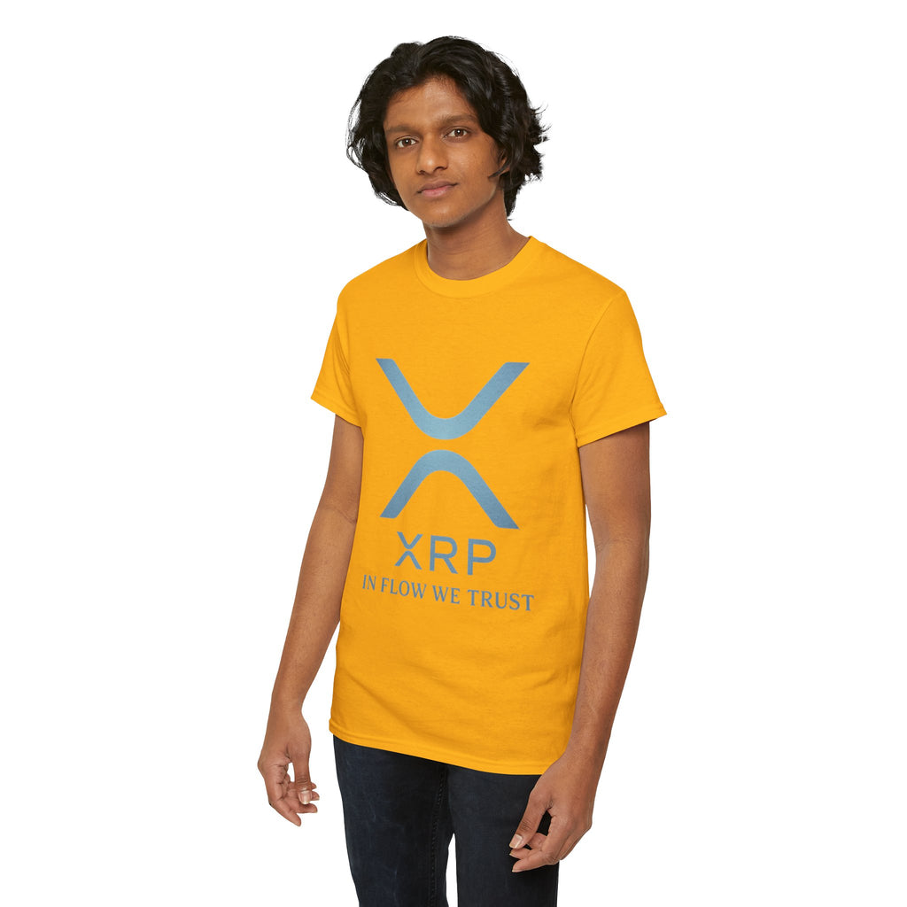 XRP Crypto Tee — "In Flow We Trust" Ripple Logo T-Shirt