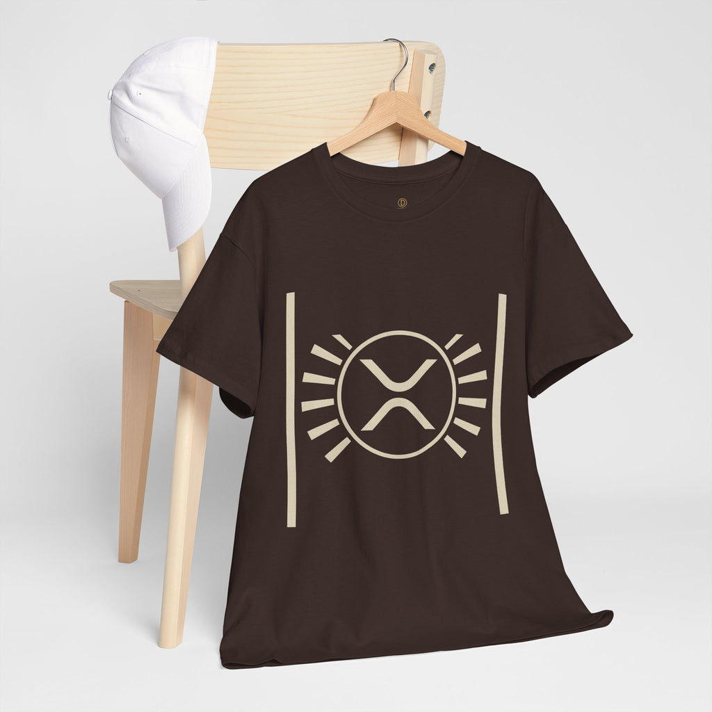 XRP Sun Logo T‑Shirt — Minimal Crypto Ripple Tee