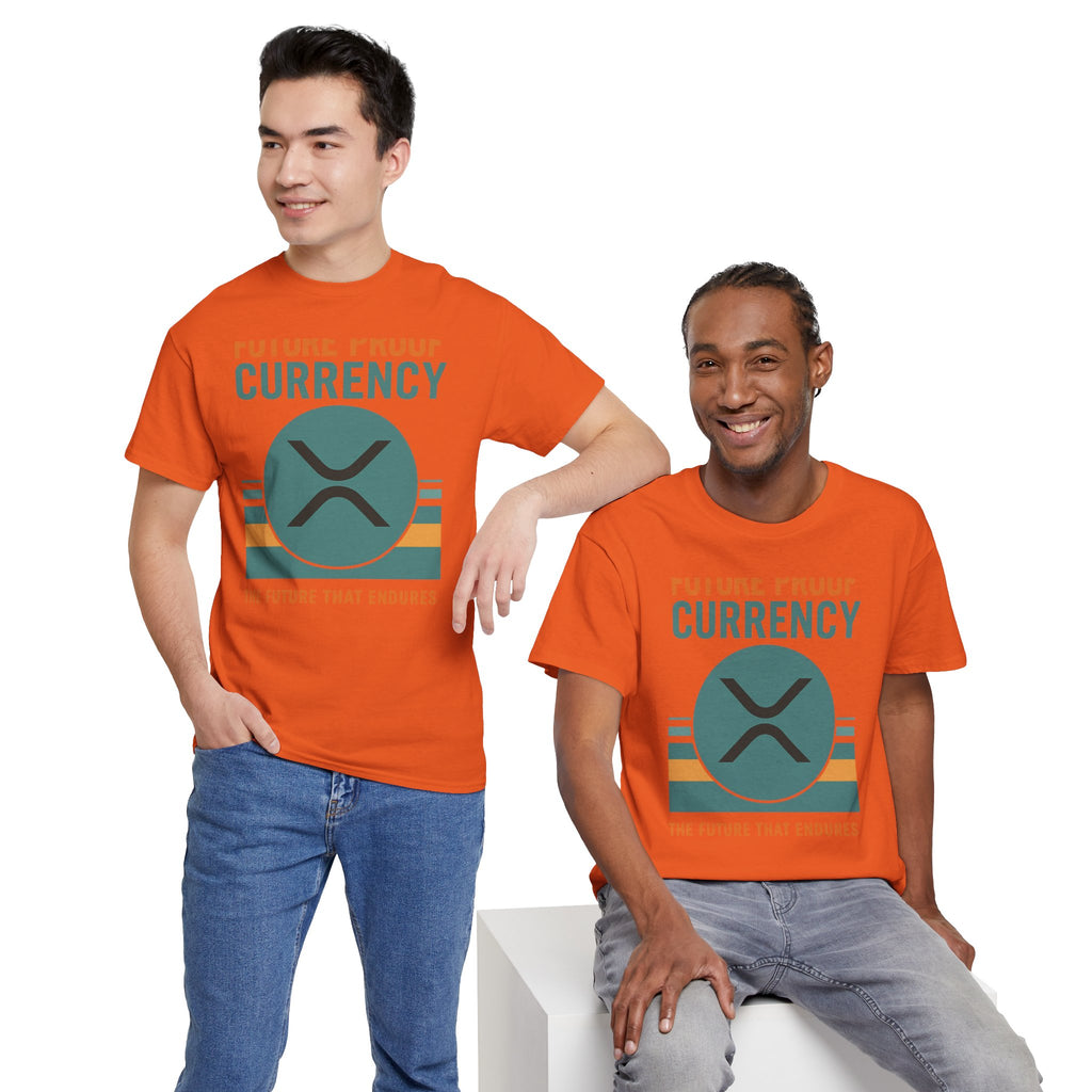 RIPPLE XRP 'Future Proof Currency' Graphic Tee — Crypto Retro Logo Shirt