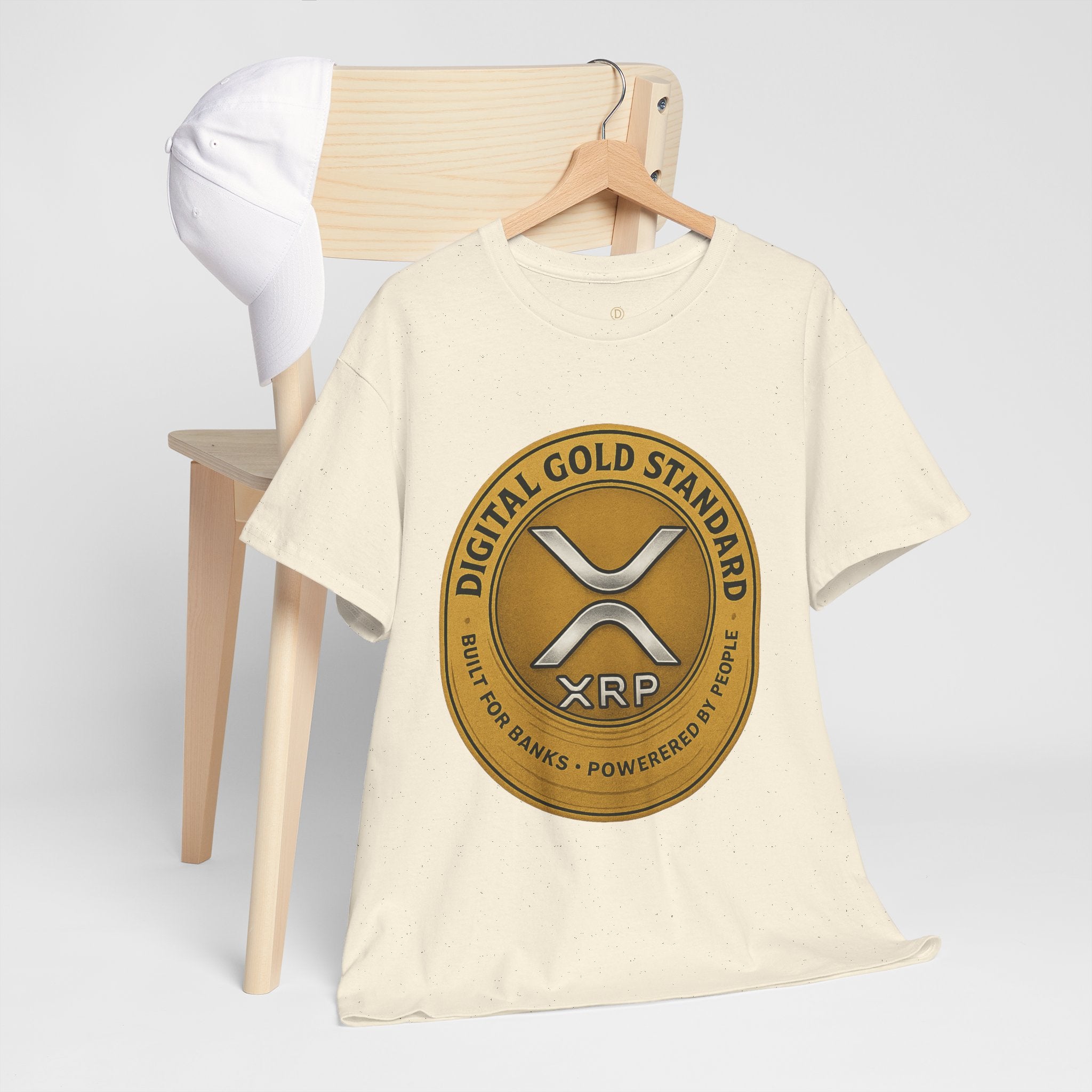 XRP Digital Gold Tee – Cryptocurrency Logo Shirt