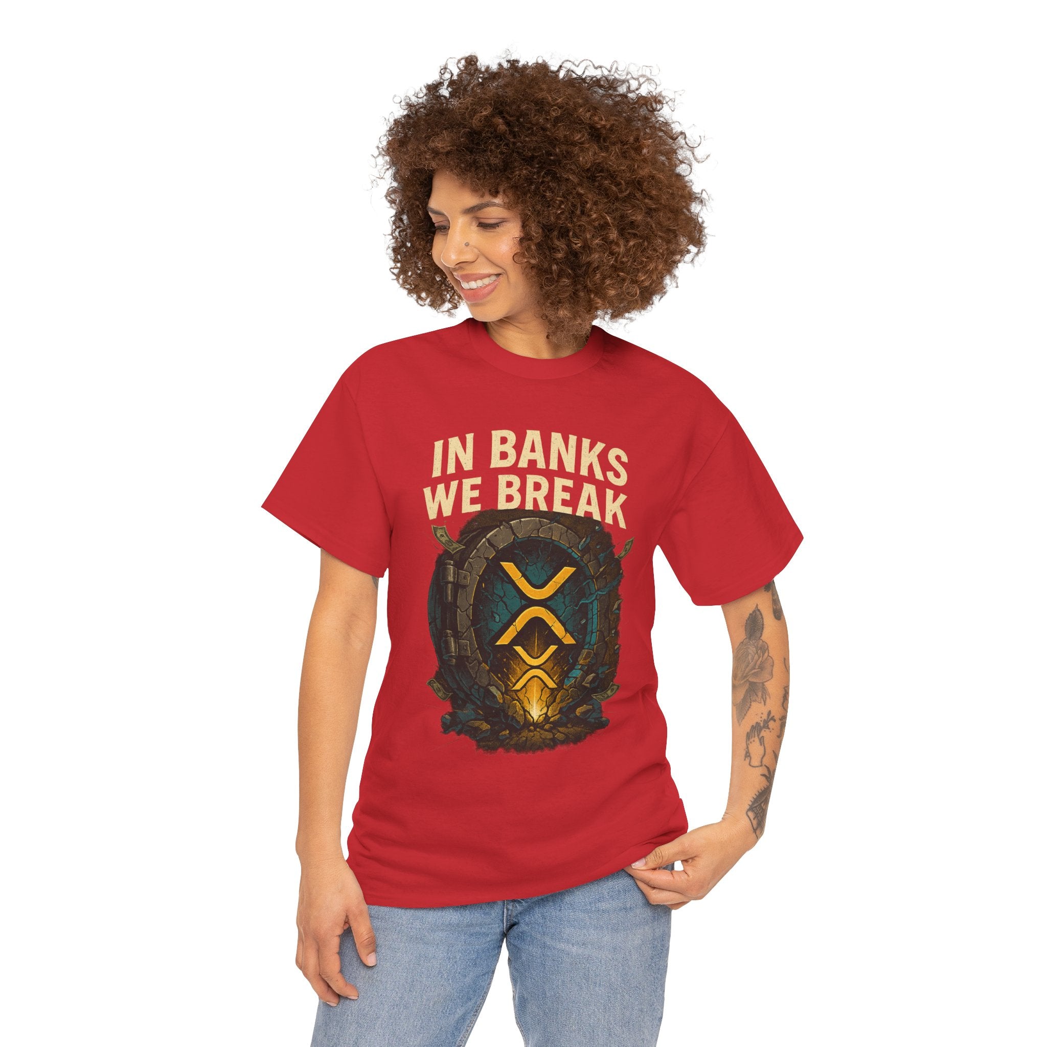 In Banks We Break XRP Crypto Graphic Tee