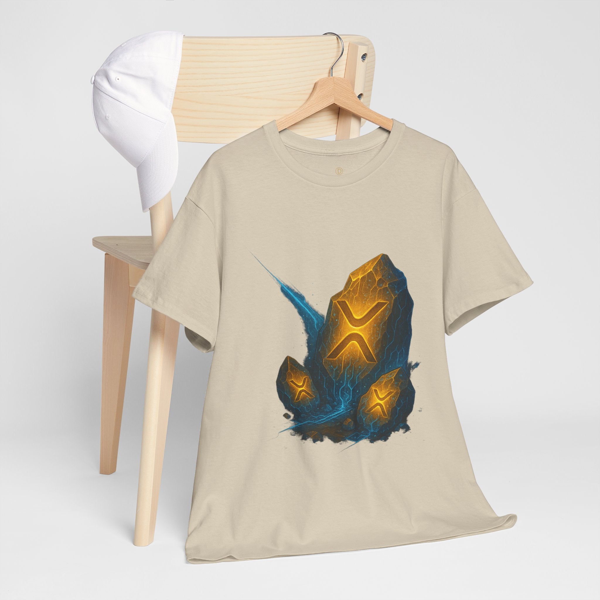 Rune Stone Graphic Tee — Glowing Mystic Rock T-Shirt