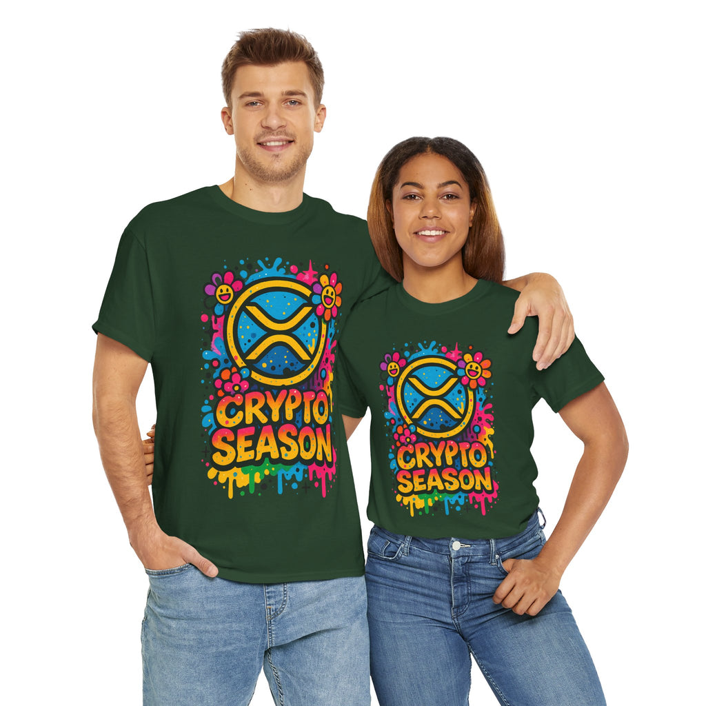 Crypto Season T-Shirt — Colorful Ripple XRP Logo Tee