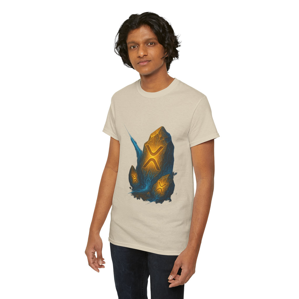 Rune Stone Graphic Tee — Glowing Mystic Rock T-Shirt