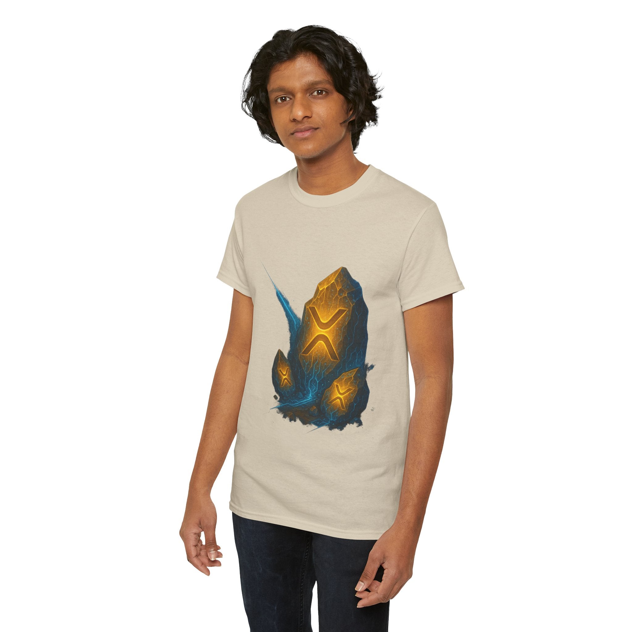 Rune Stone Graphic Tee — Glowing Mystic Rock T-Shirt