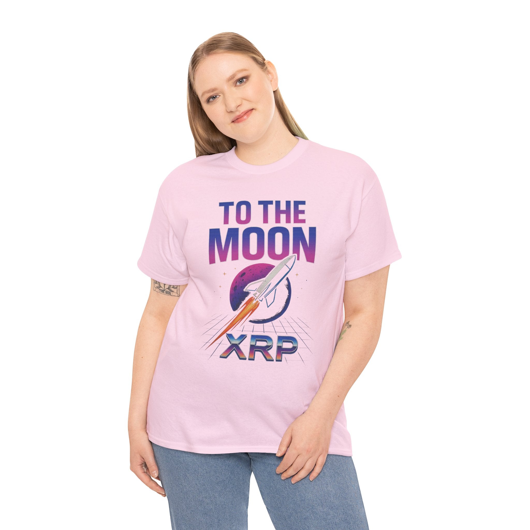 XRP 'To The Moon' T-Shirt — Crypto Investor Rocket Tee