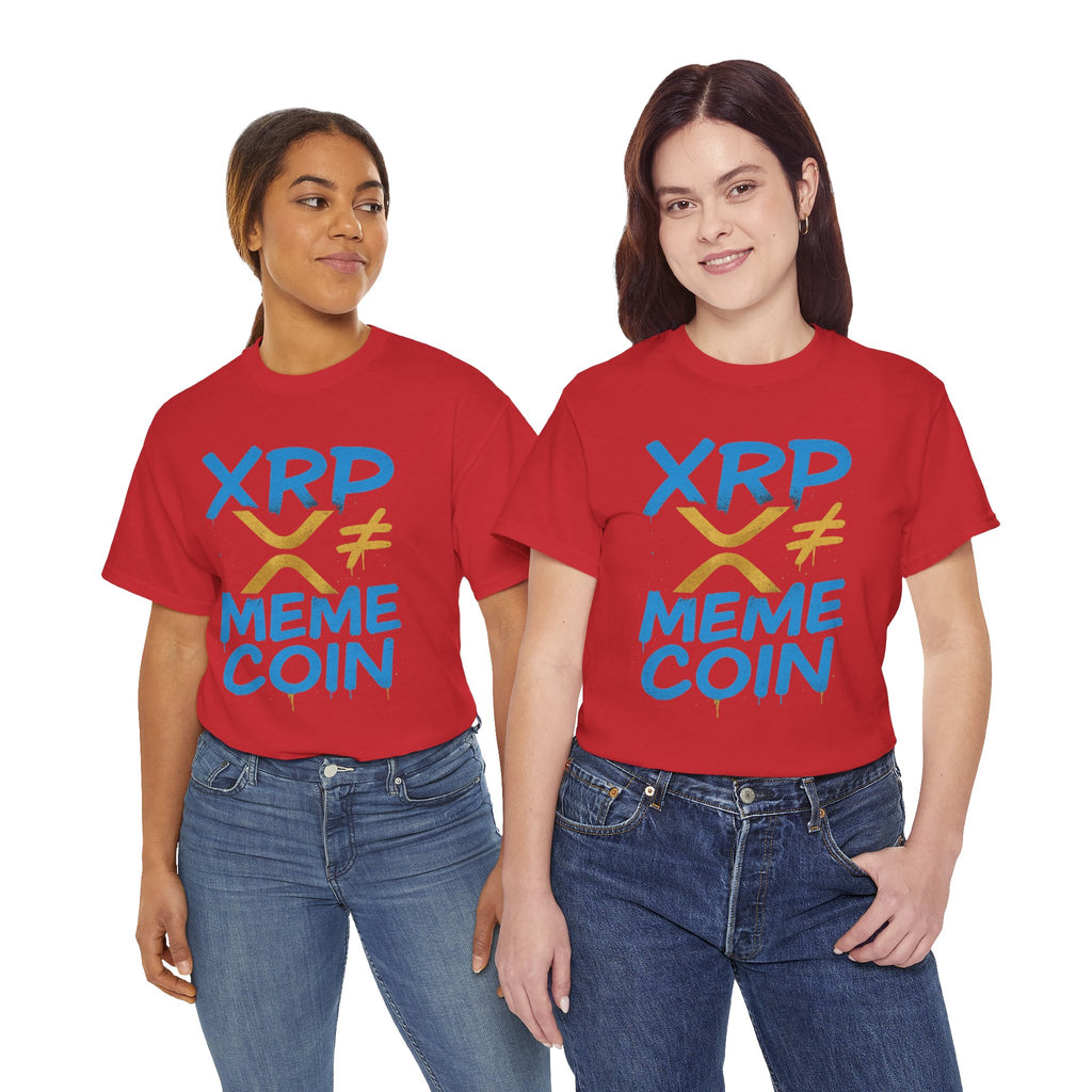 XRP ≠ Meme Coin T‑Shirt — Crypto Advocate Graphic Tee