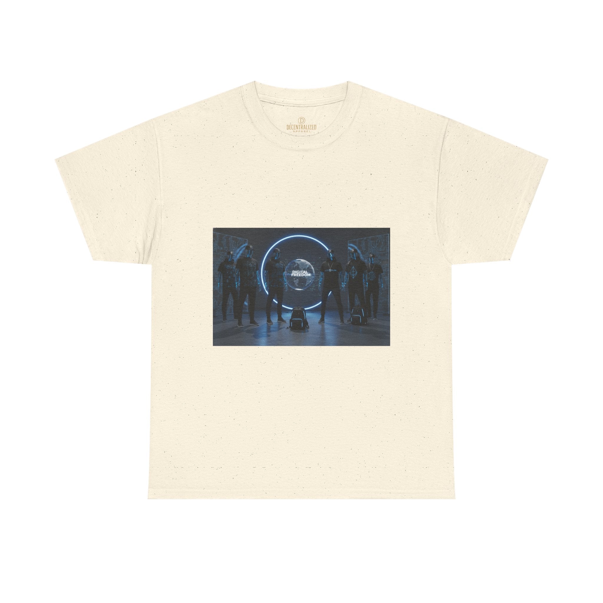 Sci‑Fi Portal Graphic Tee — Futuristic Neon Crew T-Shirt