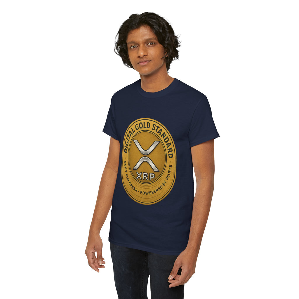 XRP Digital Gold Tee – Cryptocurrency Logo Shirt