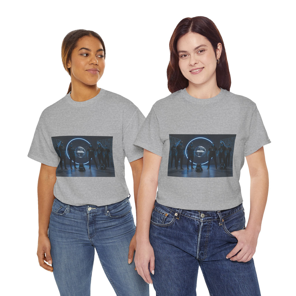 Sci‑Fi Portal Graphic Tee — Futuristic Neon Crew T-Shirt