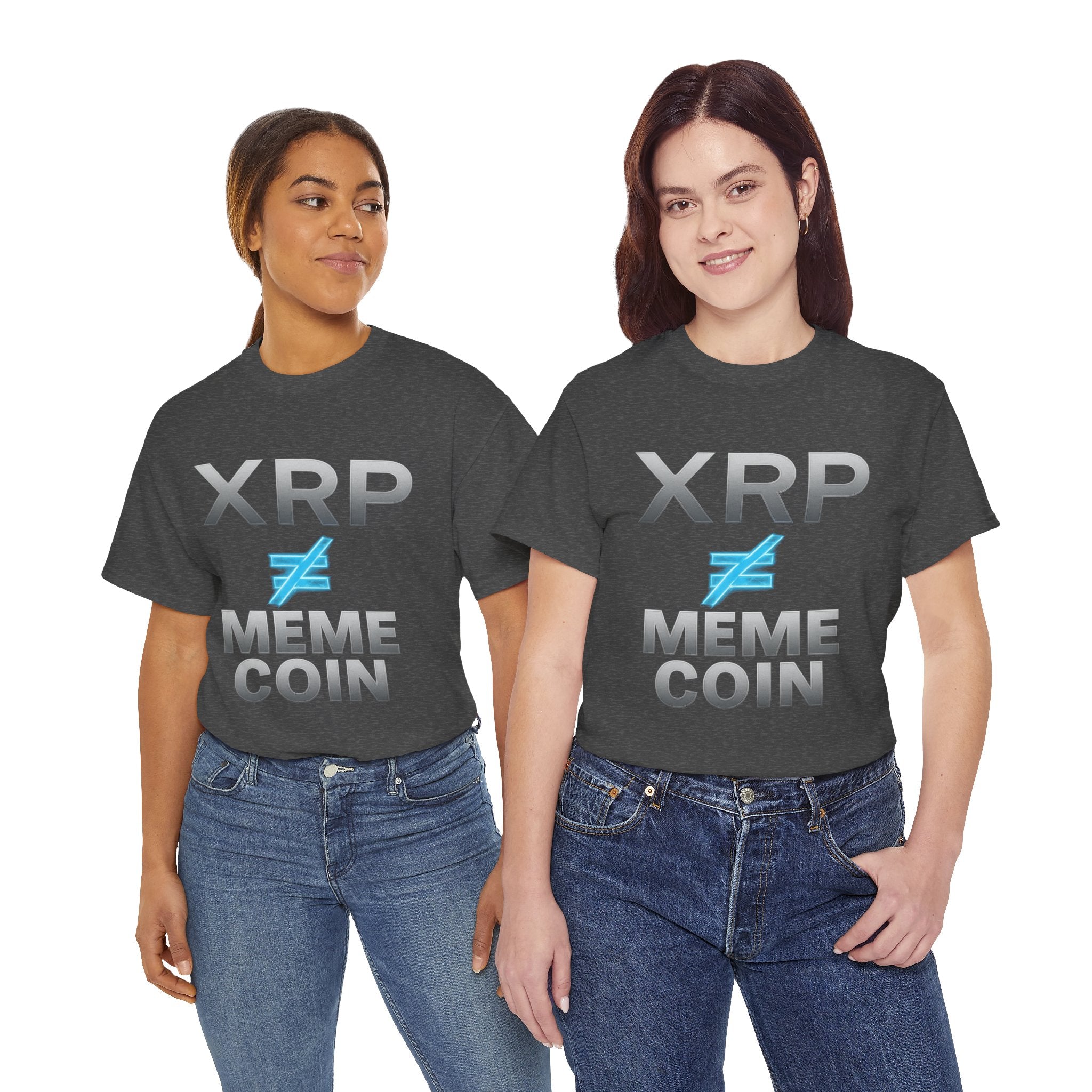 XRP ≠ Meme Coin T-Shirt — Crypto Investor Statement Tee