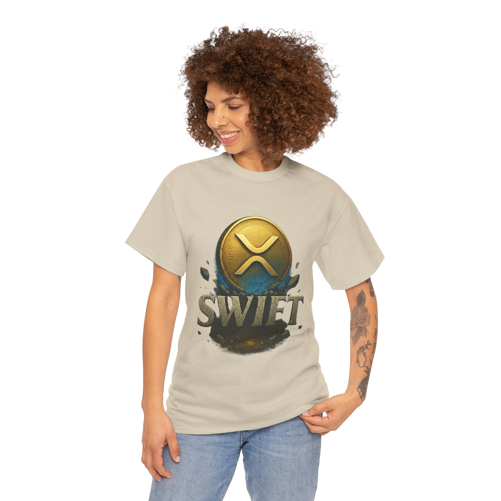 XRP Swift Cryptocurrency T‑Shirt — Ripple Coin Logo Graphic Tee