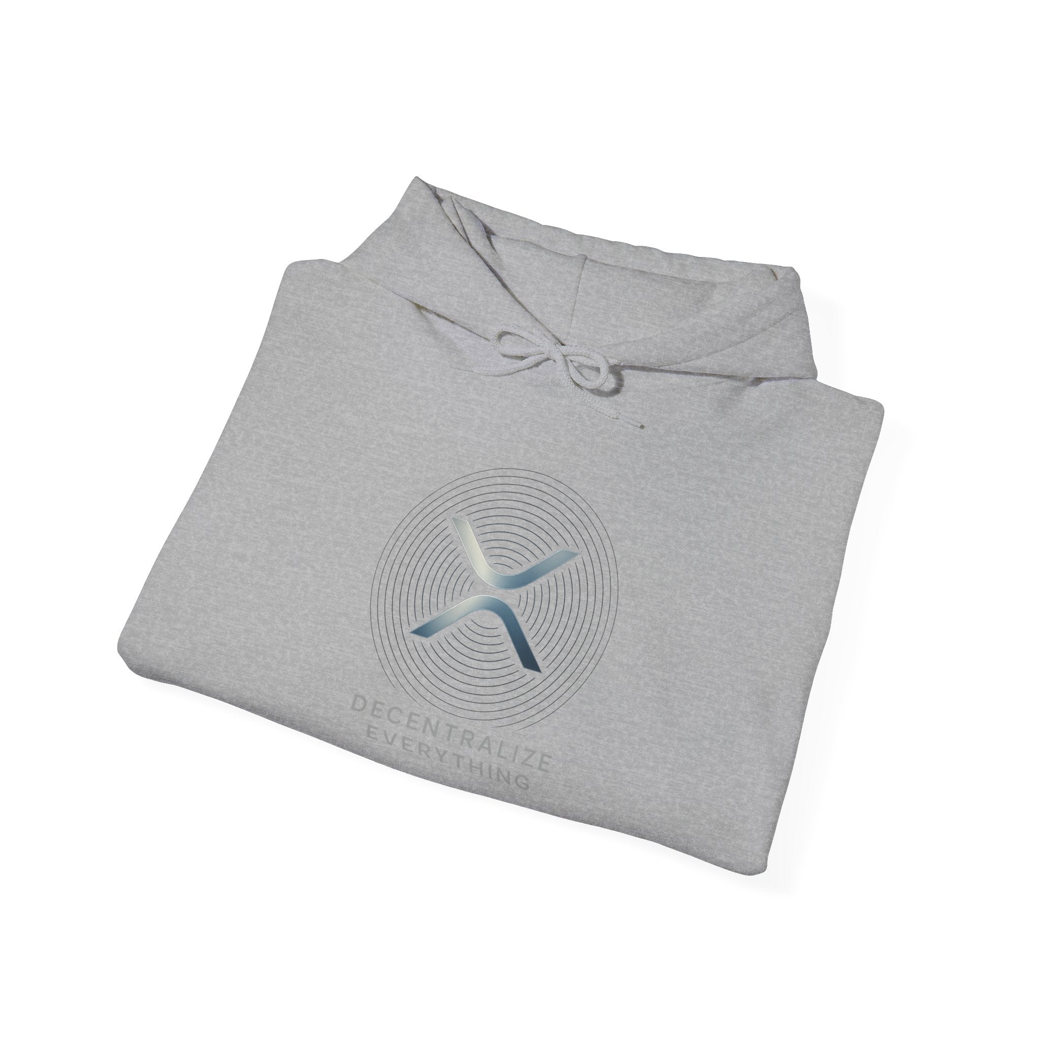 XRP 'Decentralize Everything' Hoodie — Minimal Crypto Logo Pullover