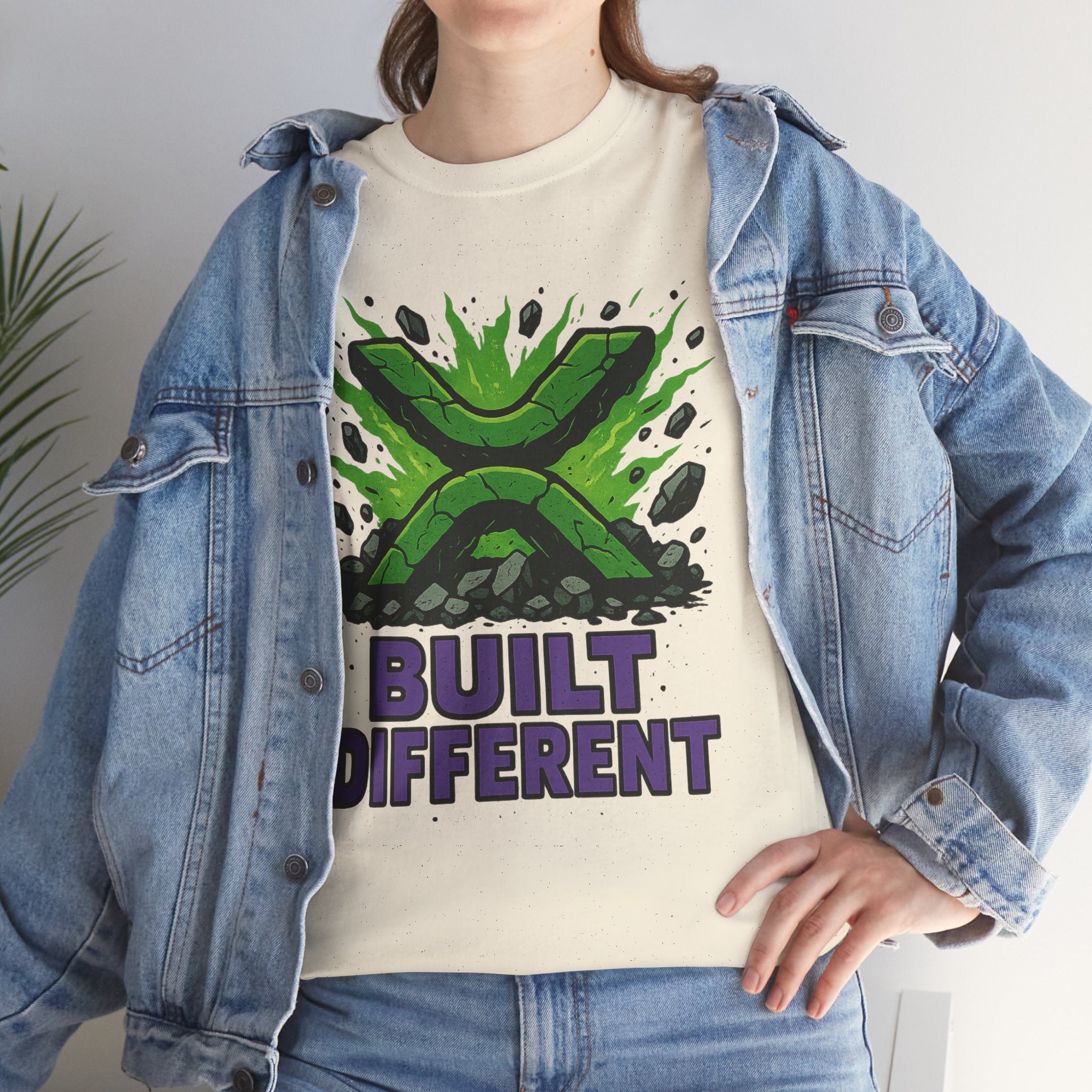 Built Different T-Shirt — Green Gamer Logo Tee
