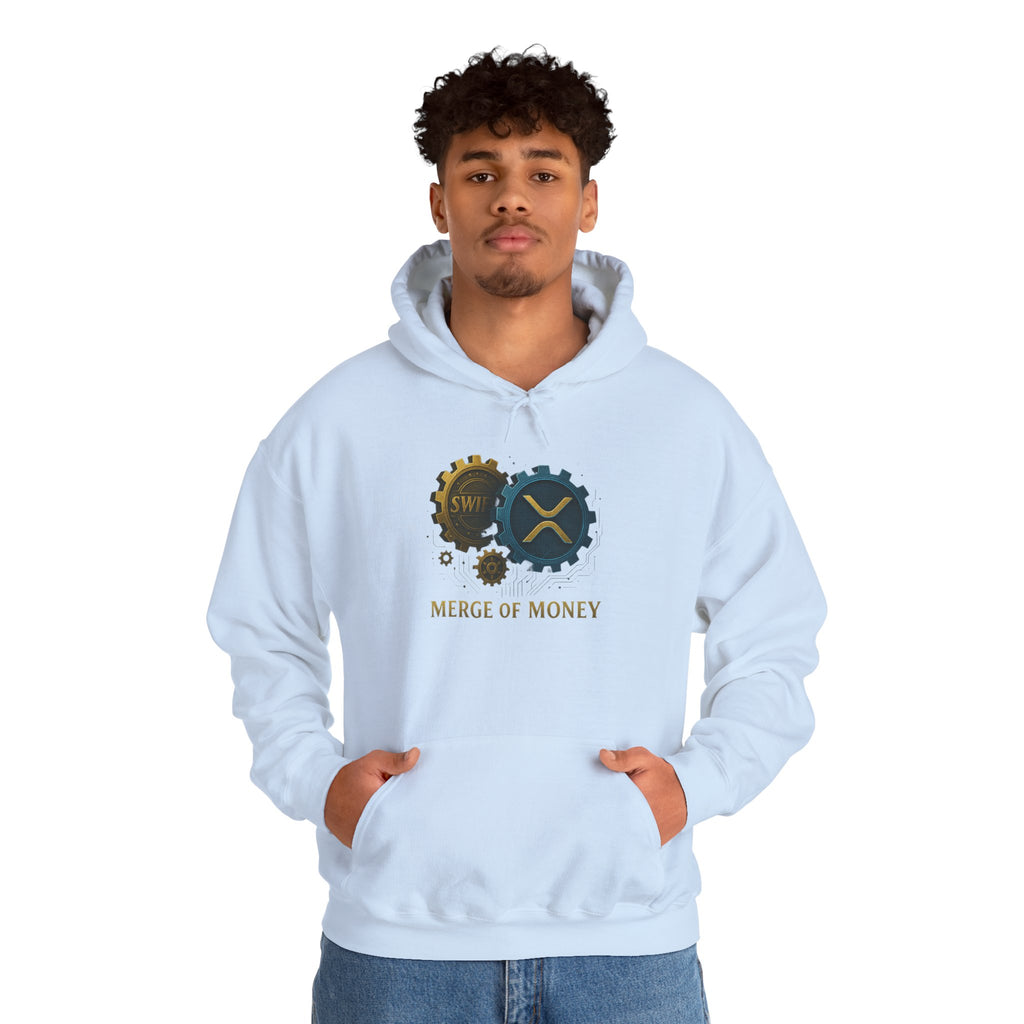 Merge of Money Hoodie — Financial Gears Graphic Pullover