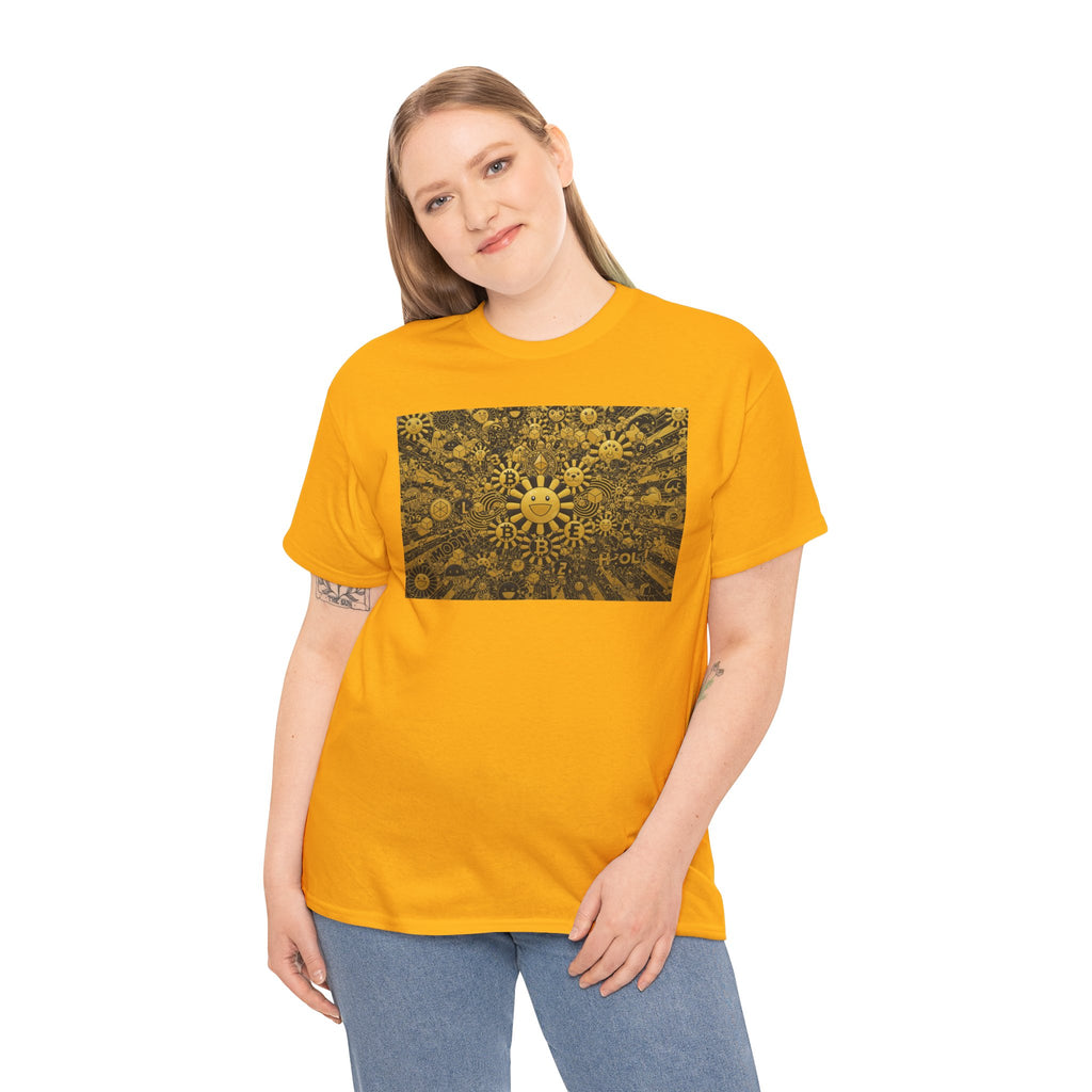 Sunflower Burst T‑Shirt — Golden Sunflower Pattern Tee