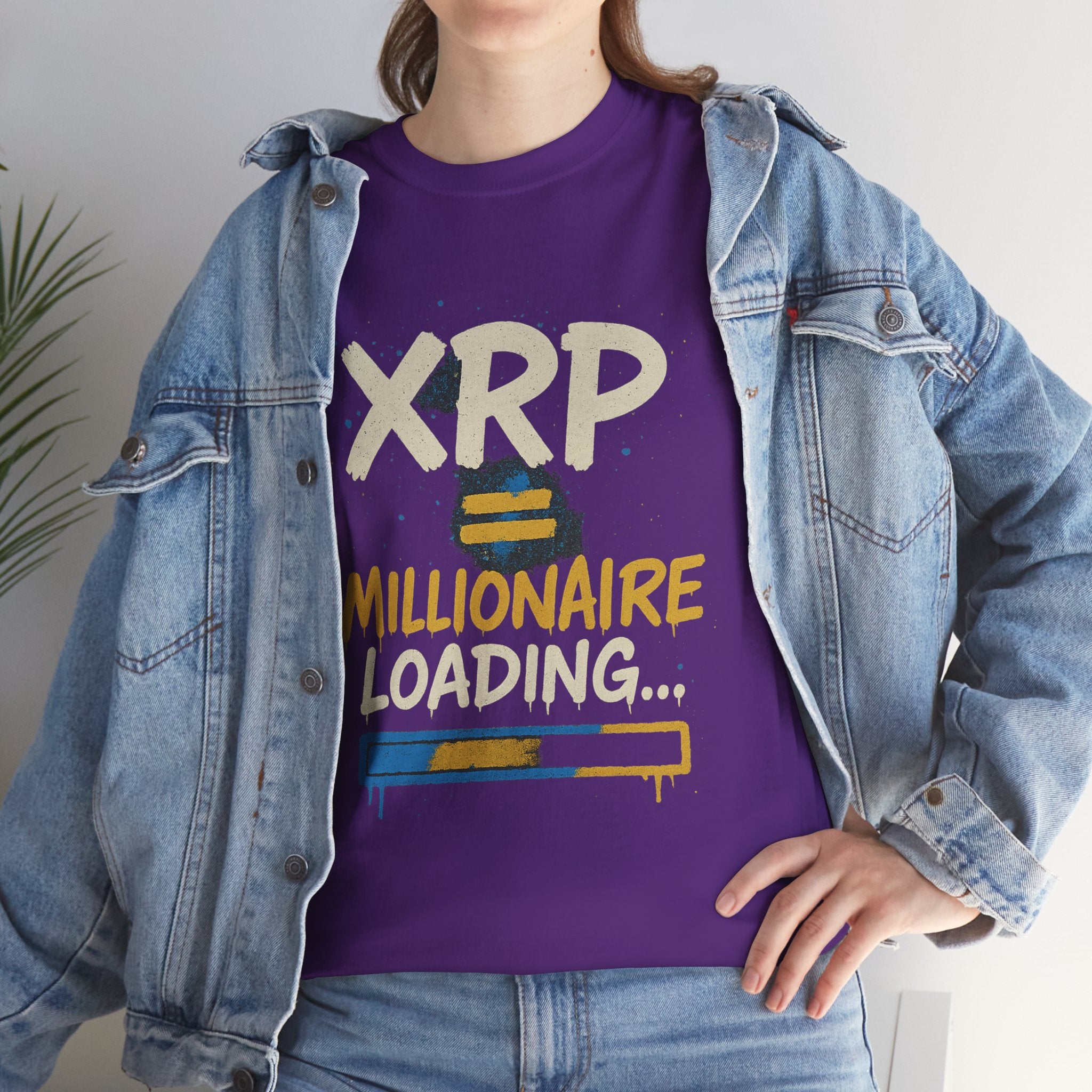 XRP Millionaire Loading T-Shirt — Crypto Investor Progress Tee