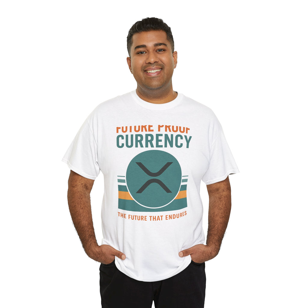 RIPPLE XRP 'Future Proof Currency' Graphic Tee — Crypto Retro Logo Shirt