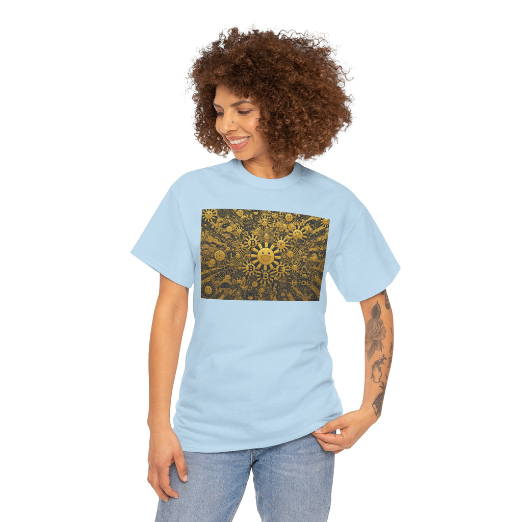 Sunflower Burst T‑Shirt — Golden Sunflower Pattern Tee