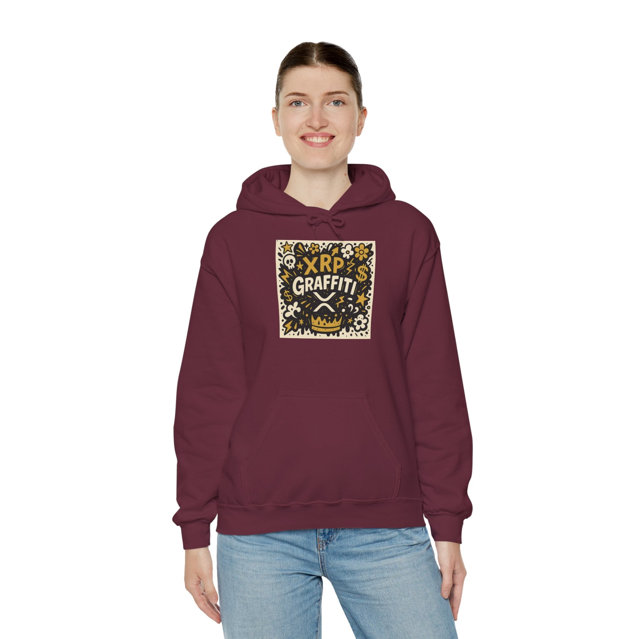 XRP Graffiti Hoodie – Street Art Crypto Sweatshirt