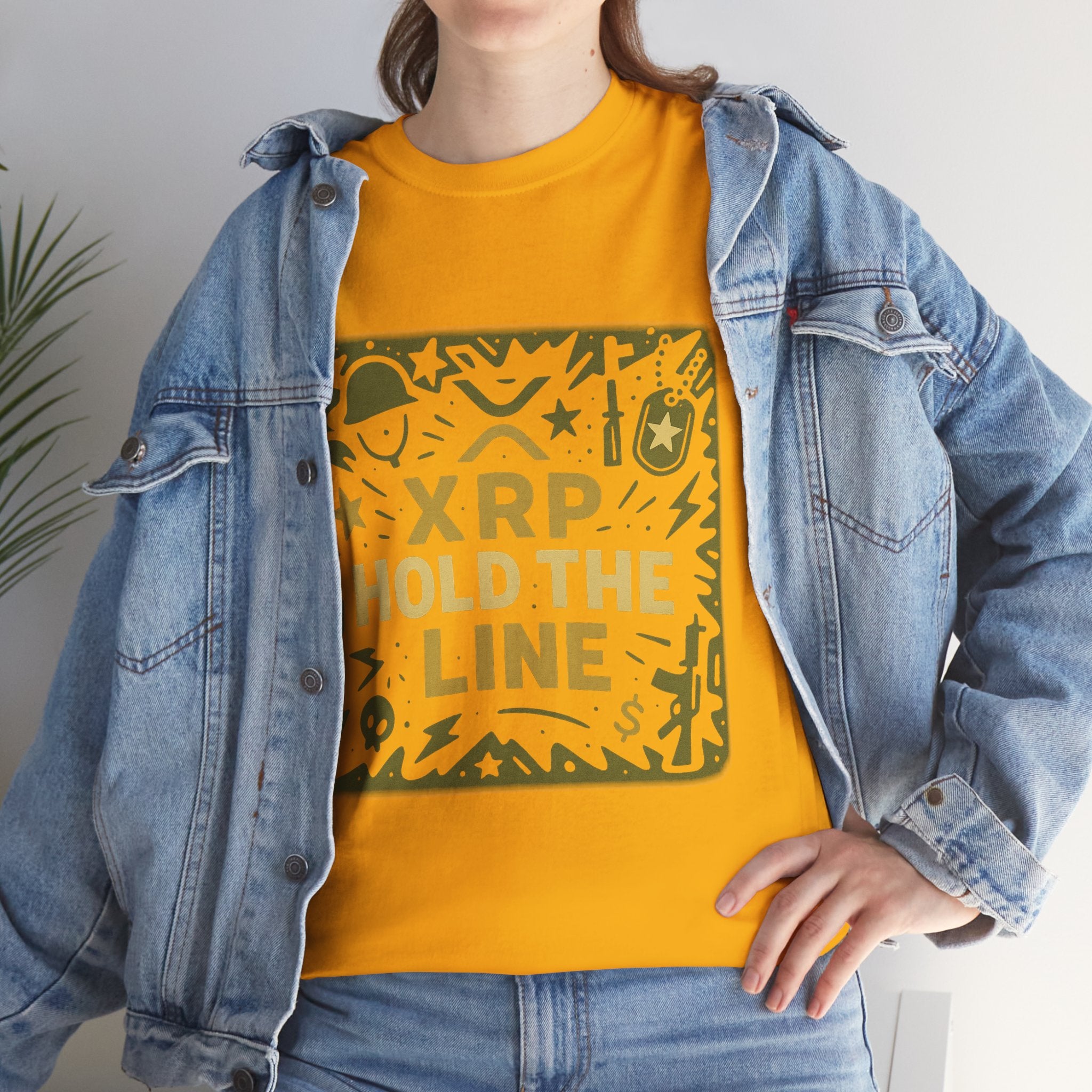 T-Shirt — XRP Hold The Line Crypto Graphic Tee