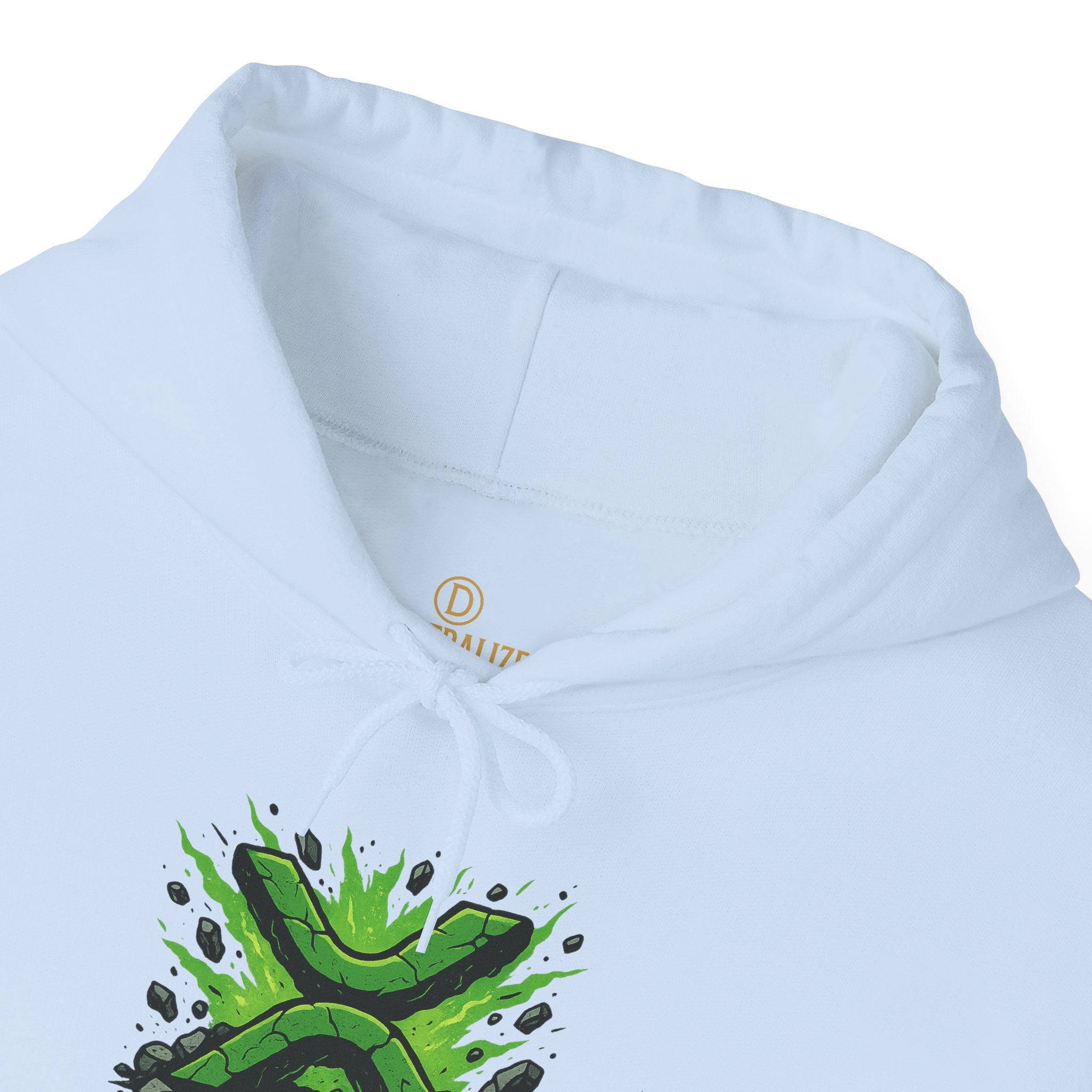 Built Different Hoodie — Graphic Green X Logo Pullover