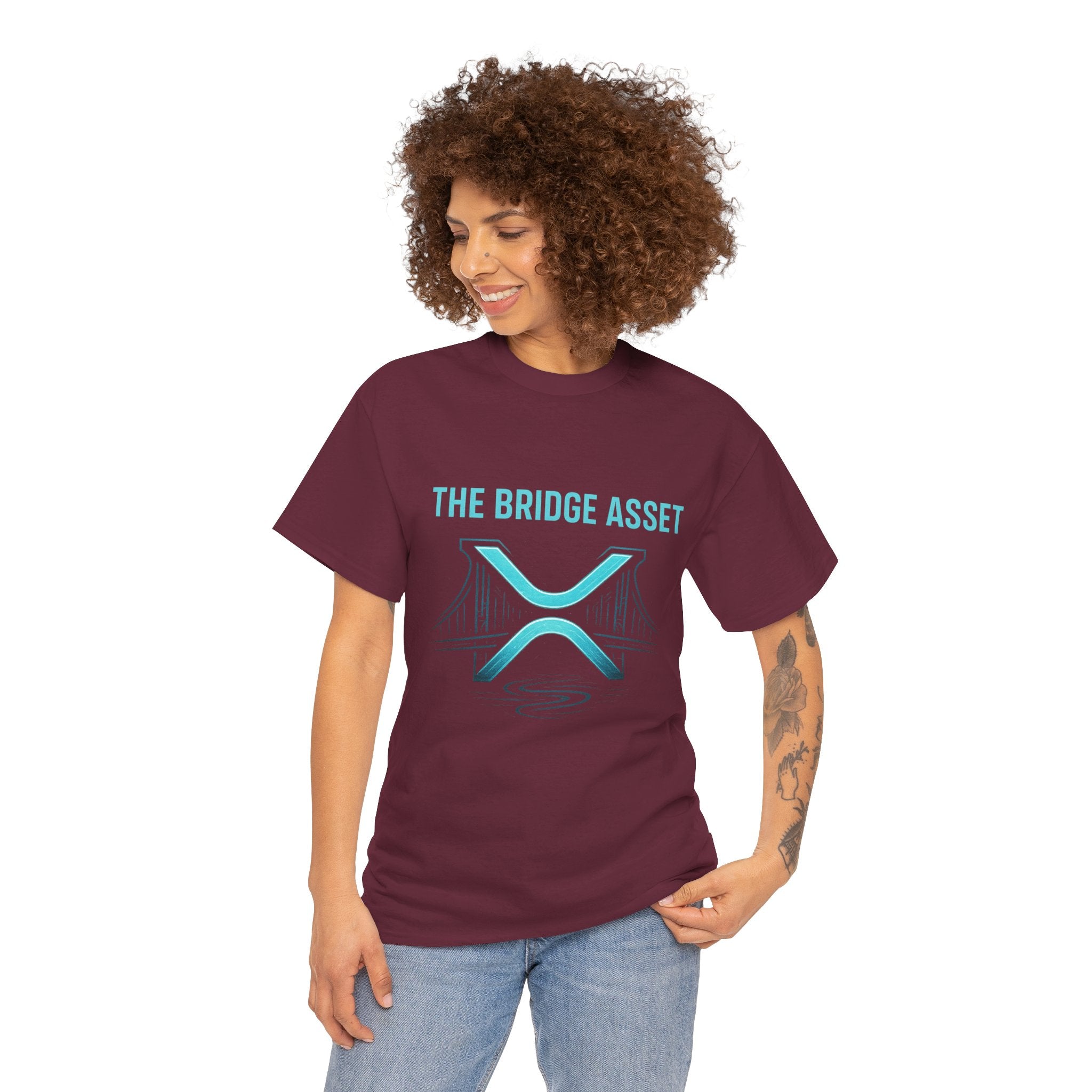 XRP 'The Bridge Asset' Graphic Tee — Crypto Ripple Logo Shirt