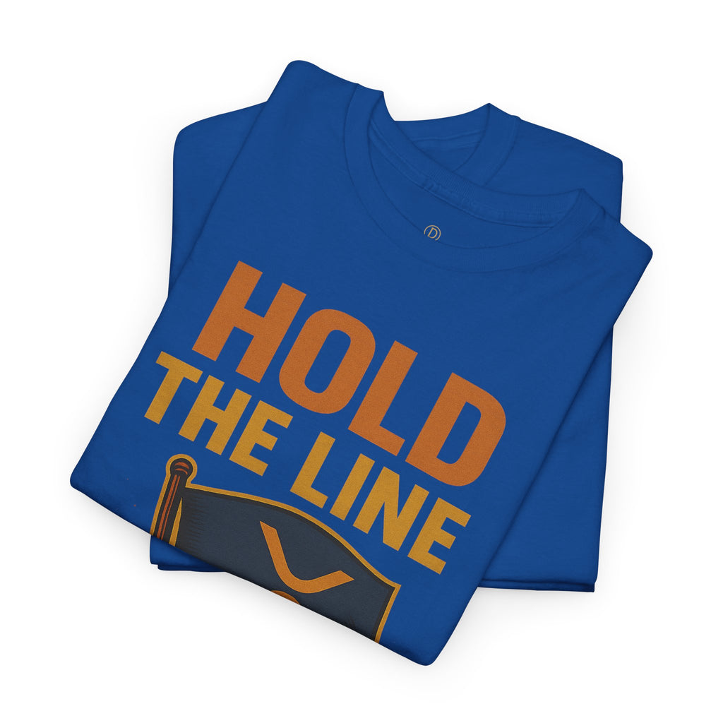 Hold The Line Tee — Bold Flag Graphic Cryptocurrency XRP Shirt