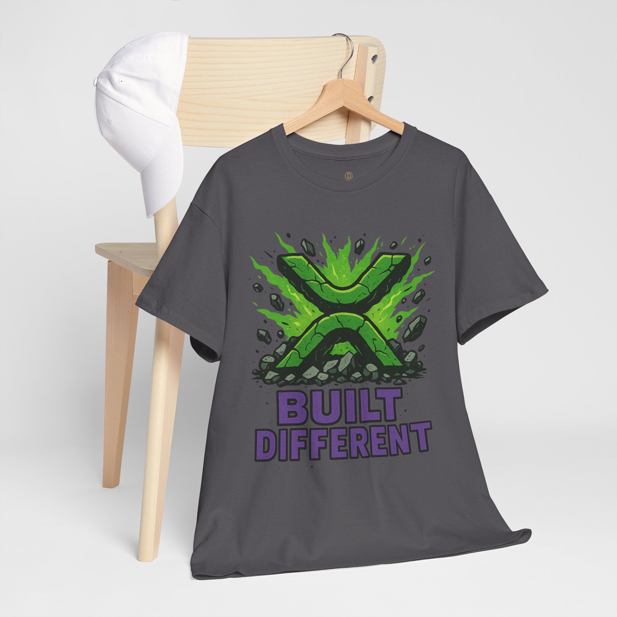Built Different T-Shirt — Green Gamer Logo Tee