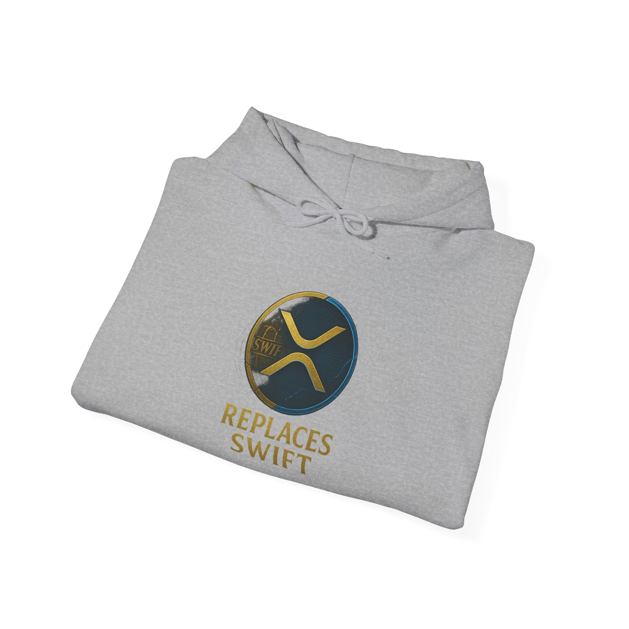Crypto Logo Hoodie — "Replaces Swift" Ripples Design