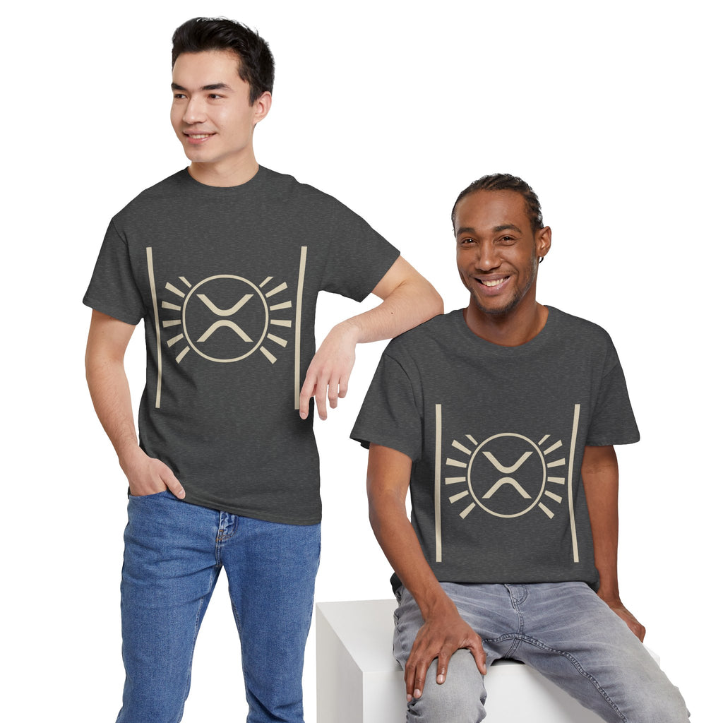 XRP Sun Logo T‑Shirt — Minimal Crypto Ripple Tee