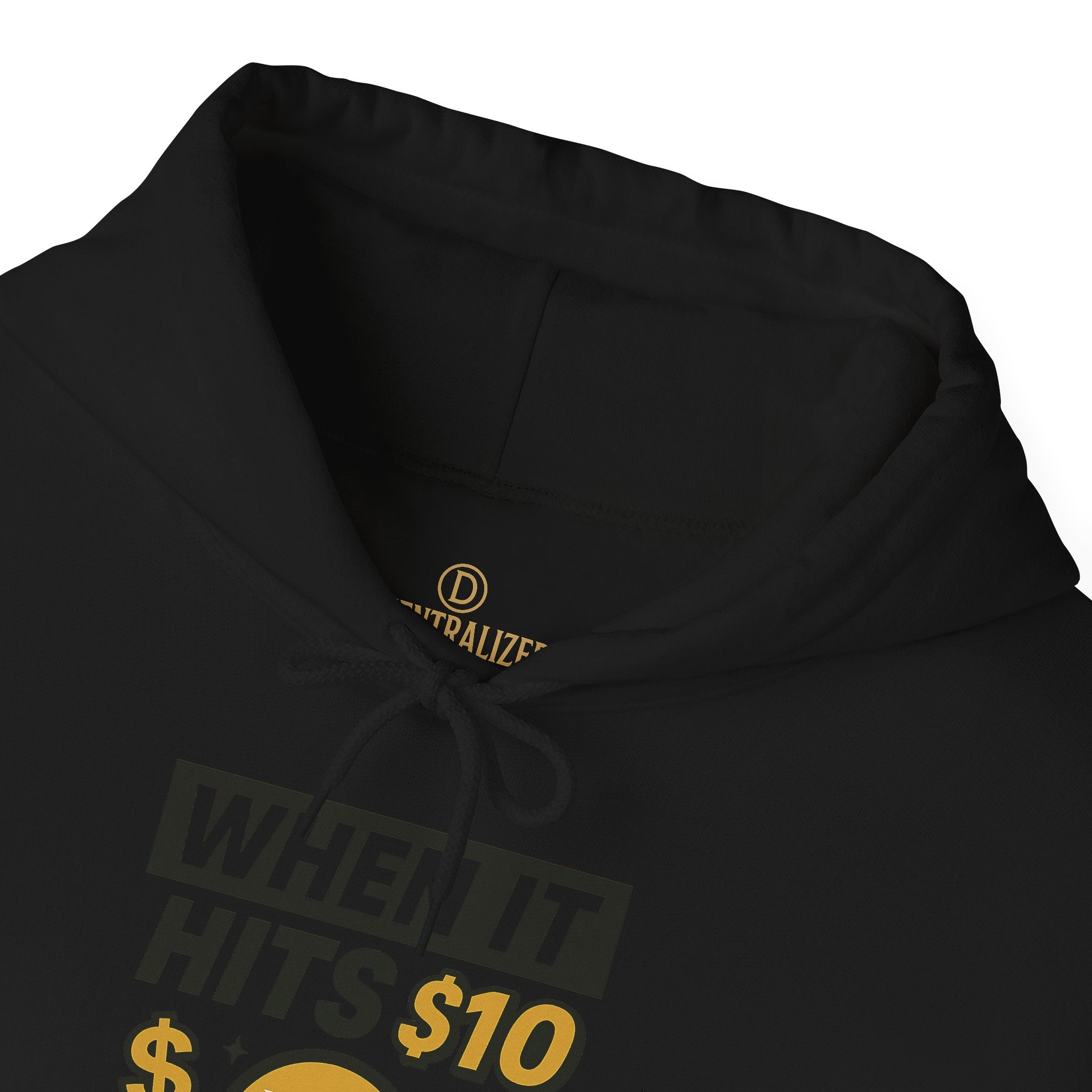 Crypto HODL Hoodie – "When It Hits 10" Funny XRP Coin Sweatshirt