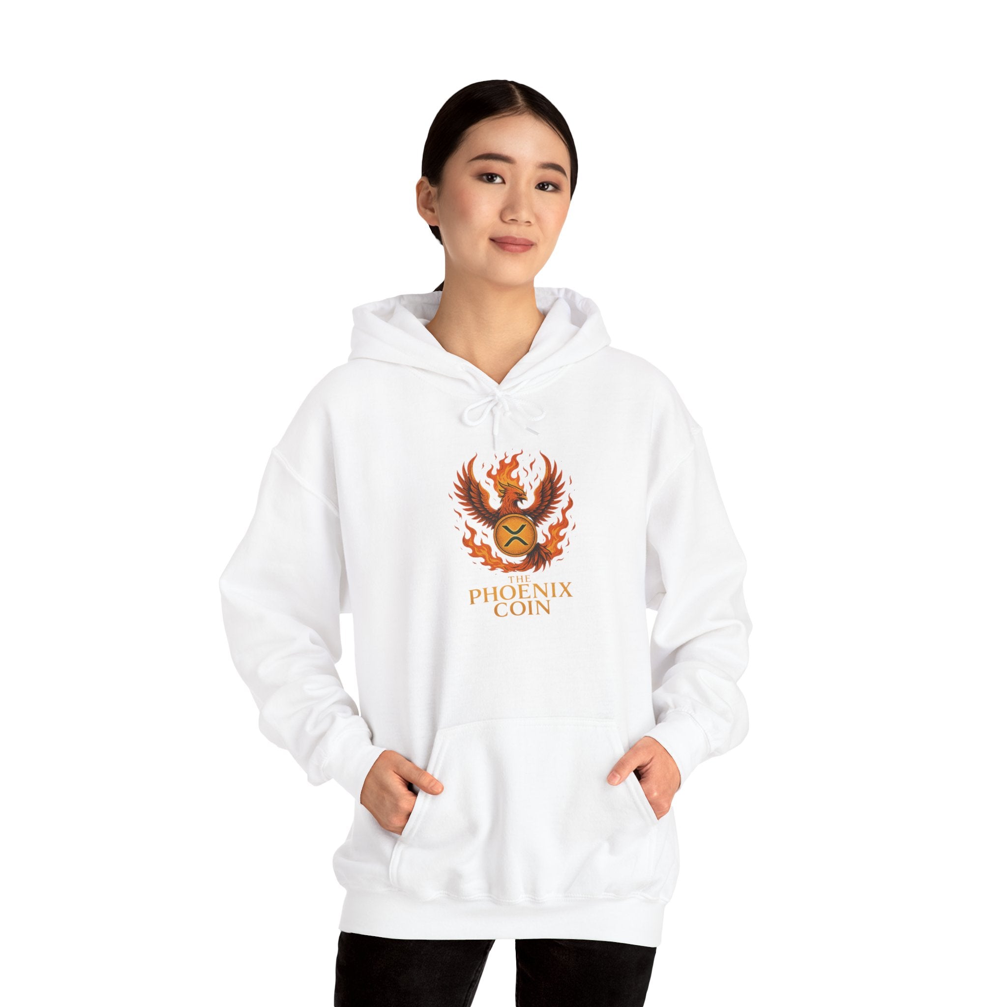 Phoenix Coin Hoodie — Fiery Phoenix Crest Sweatshirt