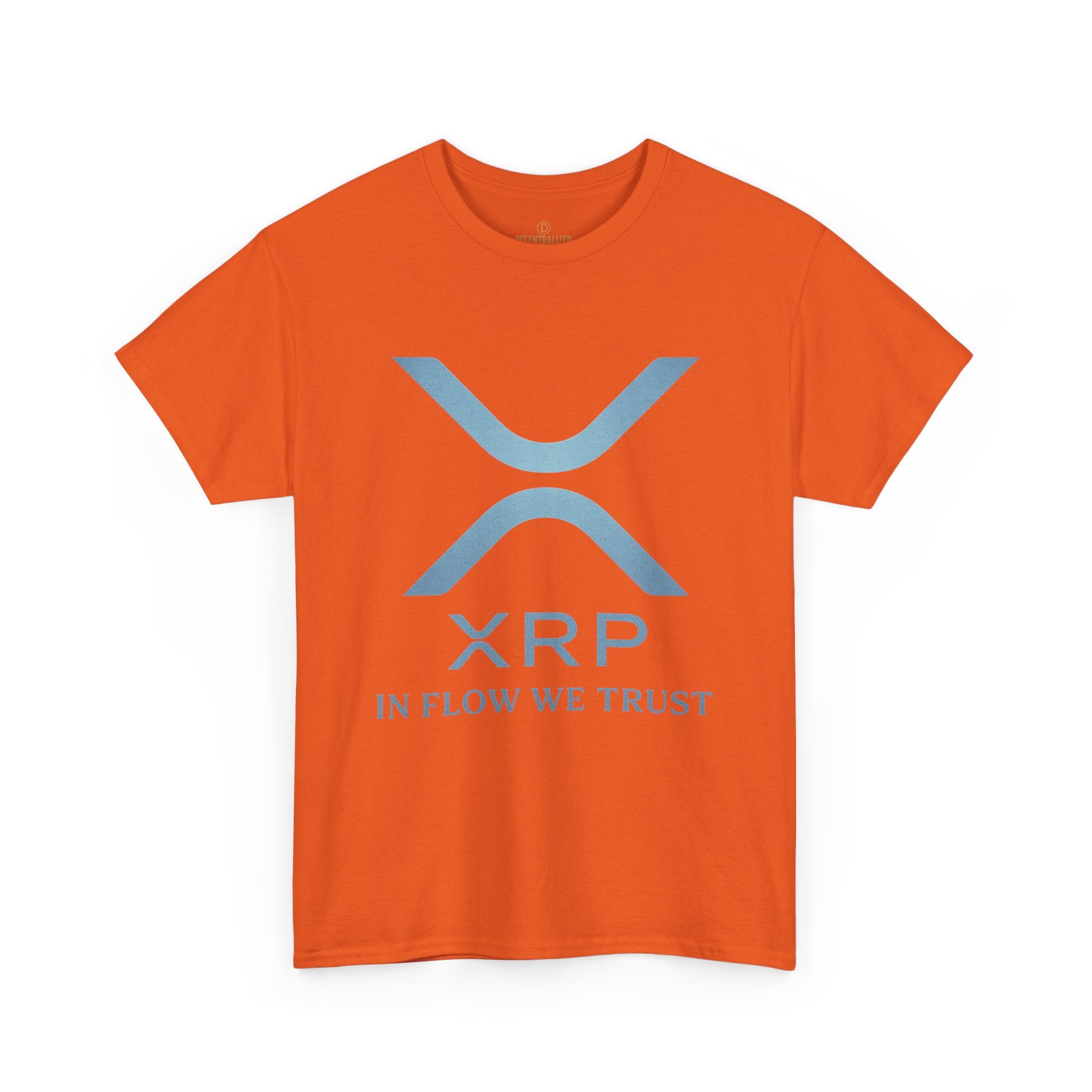 XRP Crypto Tee — "In Flow We Trust" Ripple Logo T-Shirt
