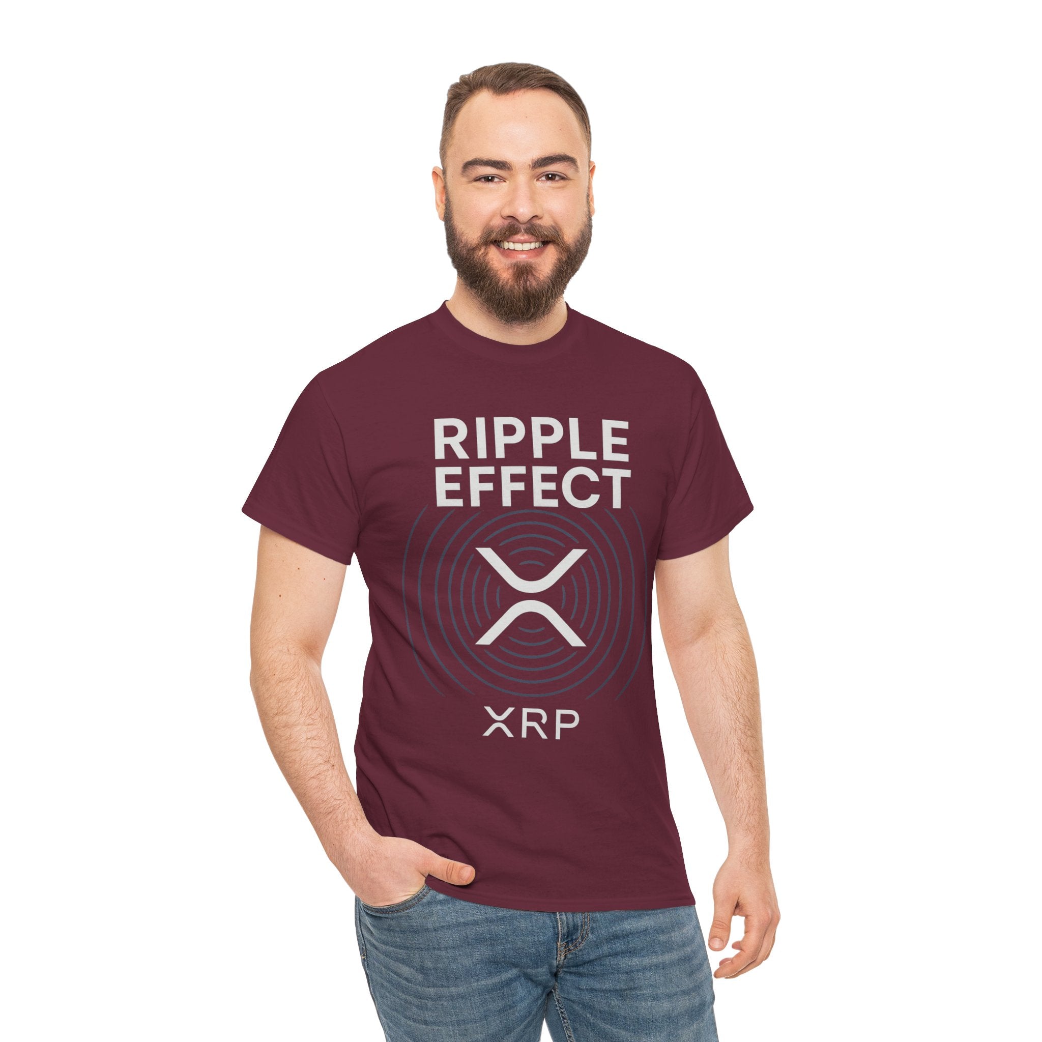 Ripple Effect XRP Tee — Minimal Cryptocurrency Logo T-Shirt