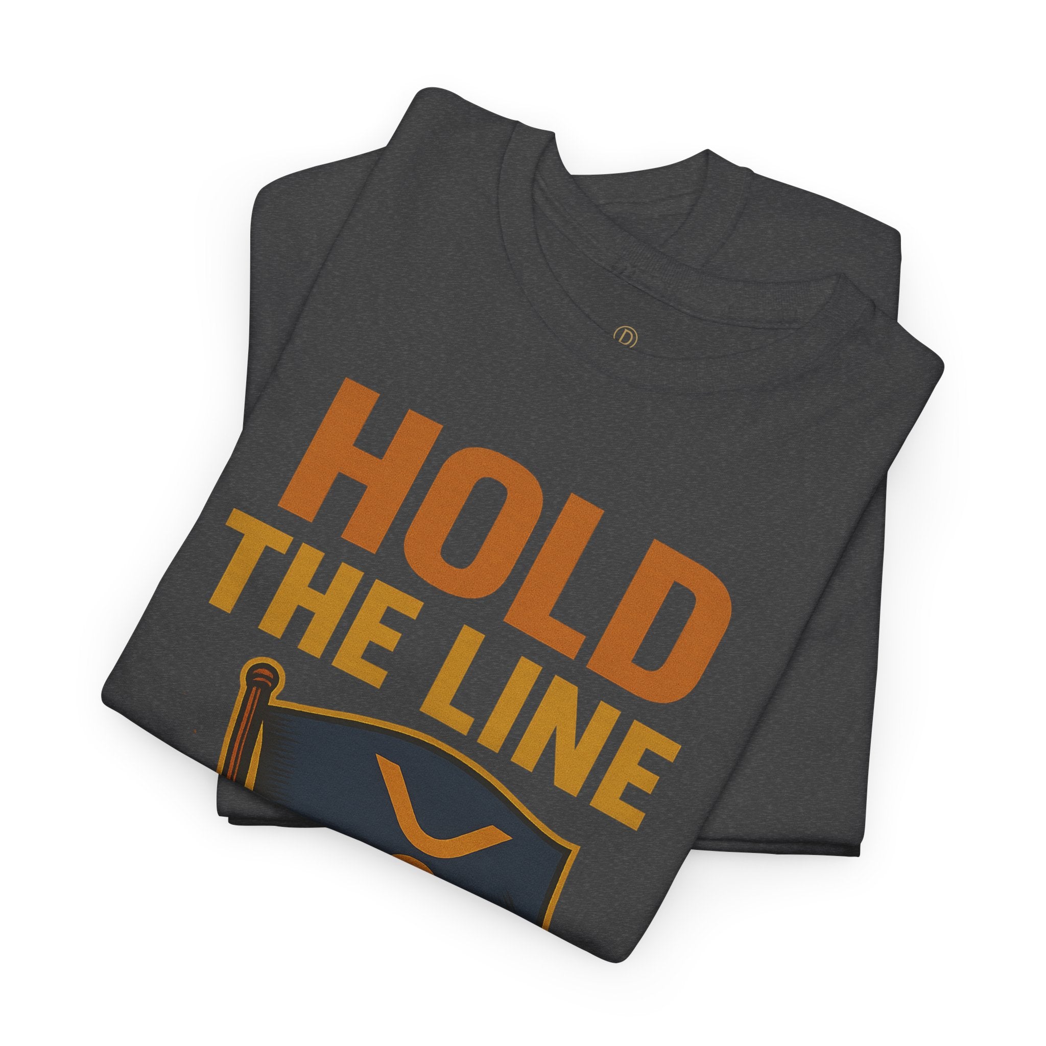 Hold The Line Tee — Bold Flag Graphic Cryptocurrency XRP Shirt
