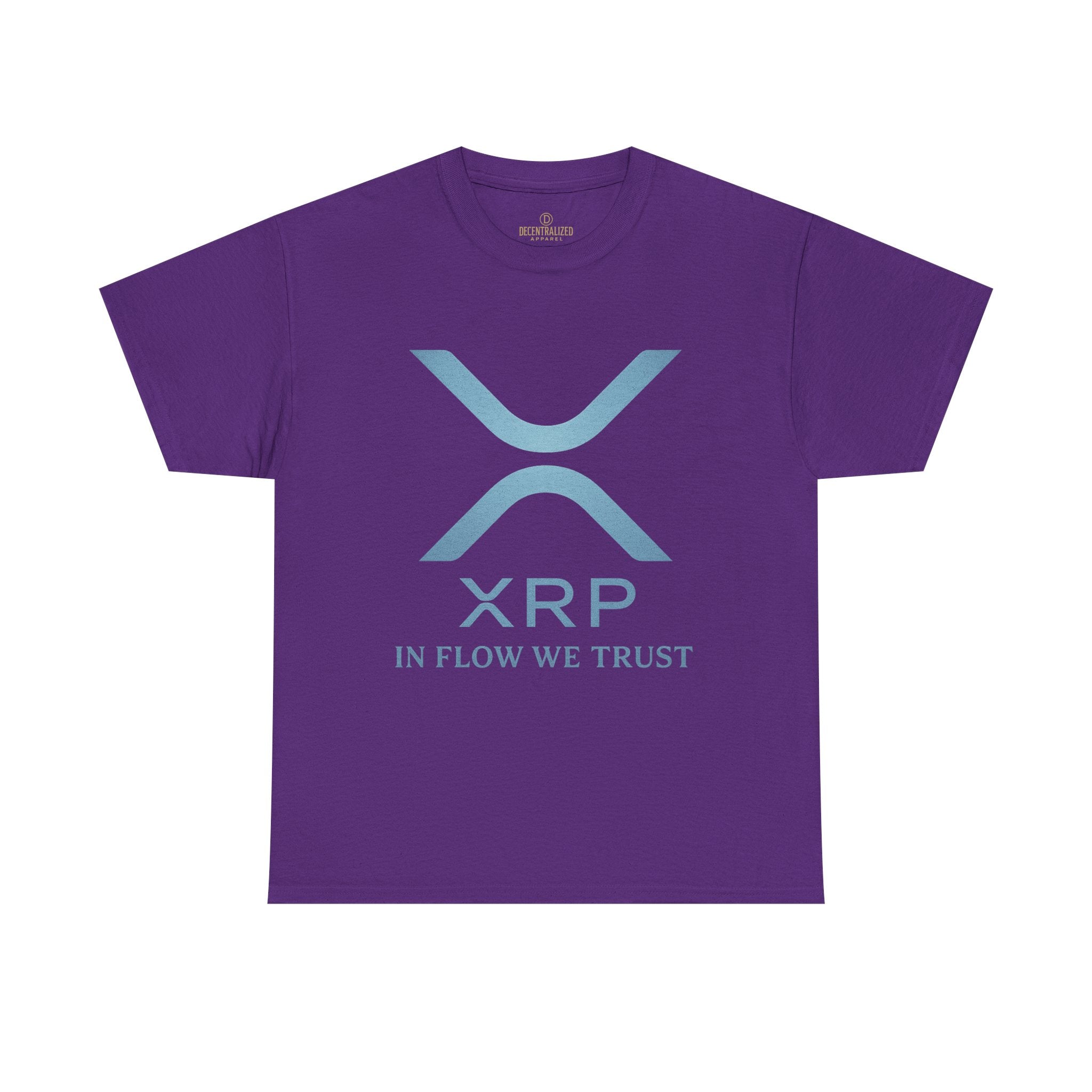 XRP Crypto Tee — "In Flow We Trust" Ripple Logo T-Shirt