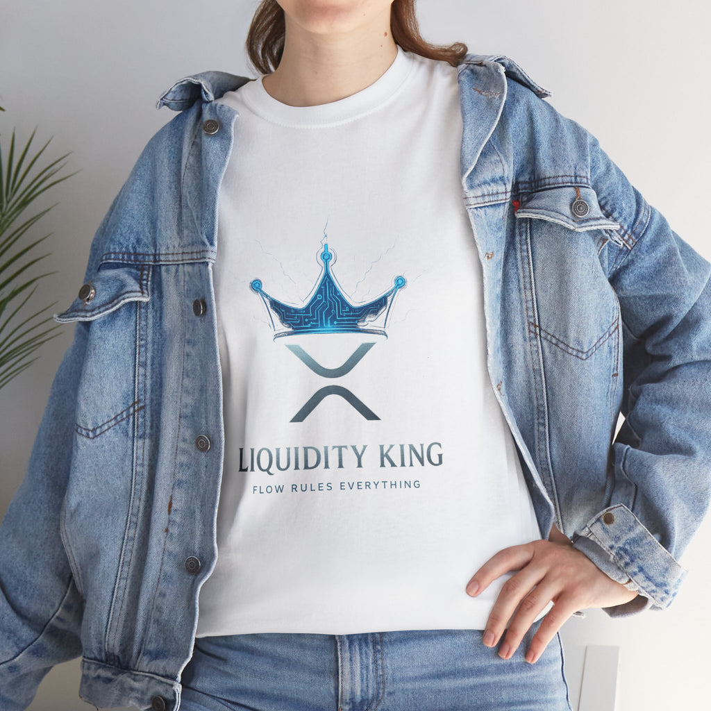 RIPPLE Liquidity King T-Shirt — Crypto XRP Crown Tee
