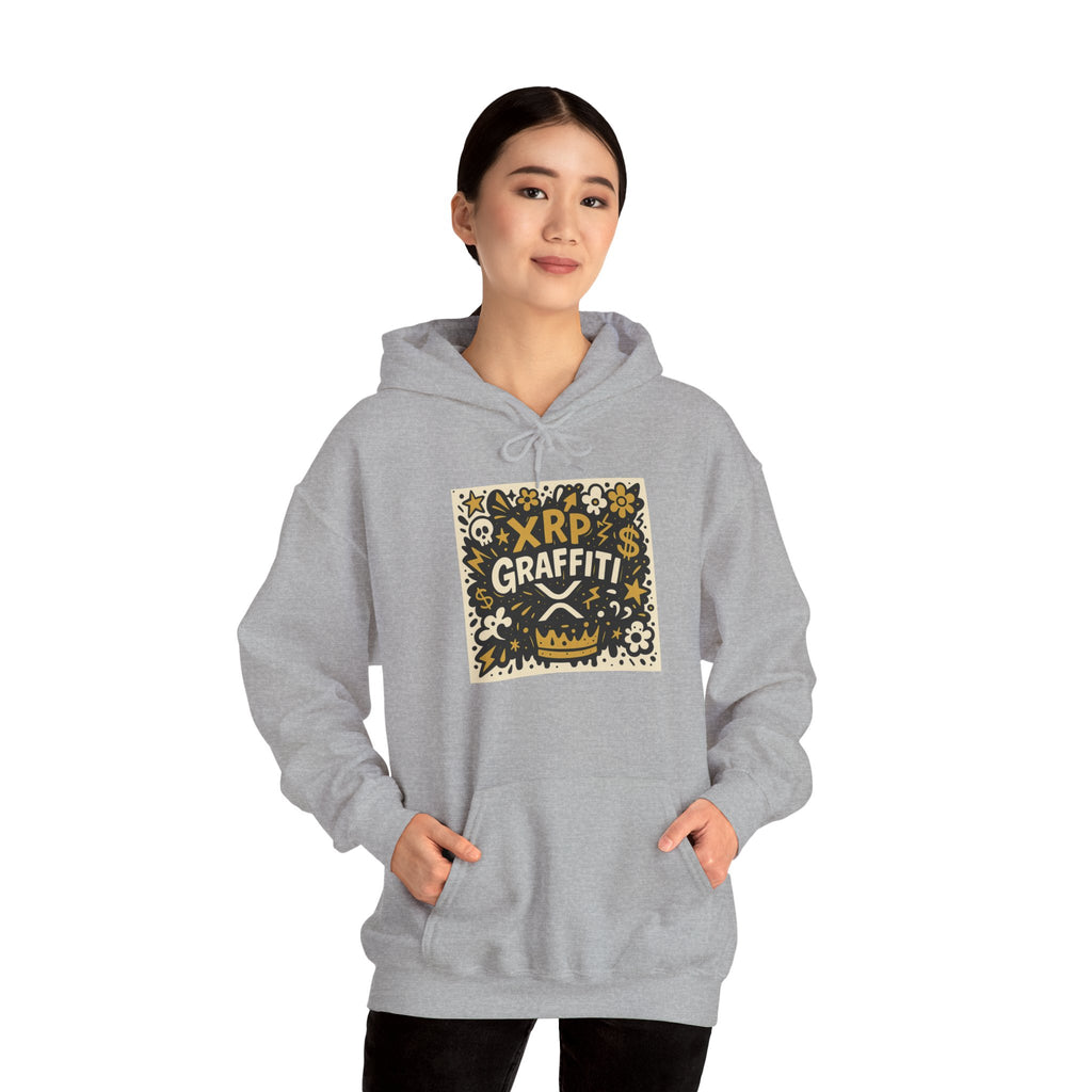 XRP Graffiti Hoodie – Street Art Crypto Sweatshirt