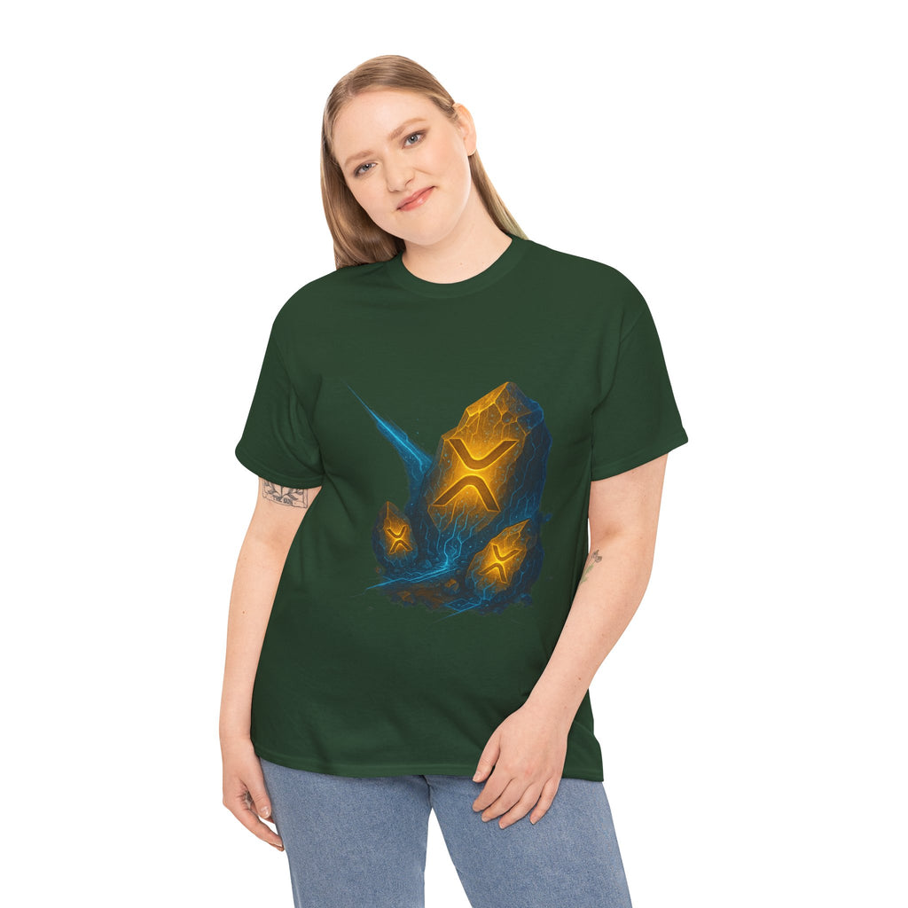 Rune Stone Graphic Tee — Glowing Mystic Rock T-Shirt
