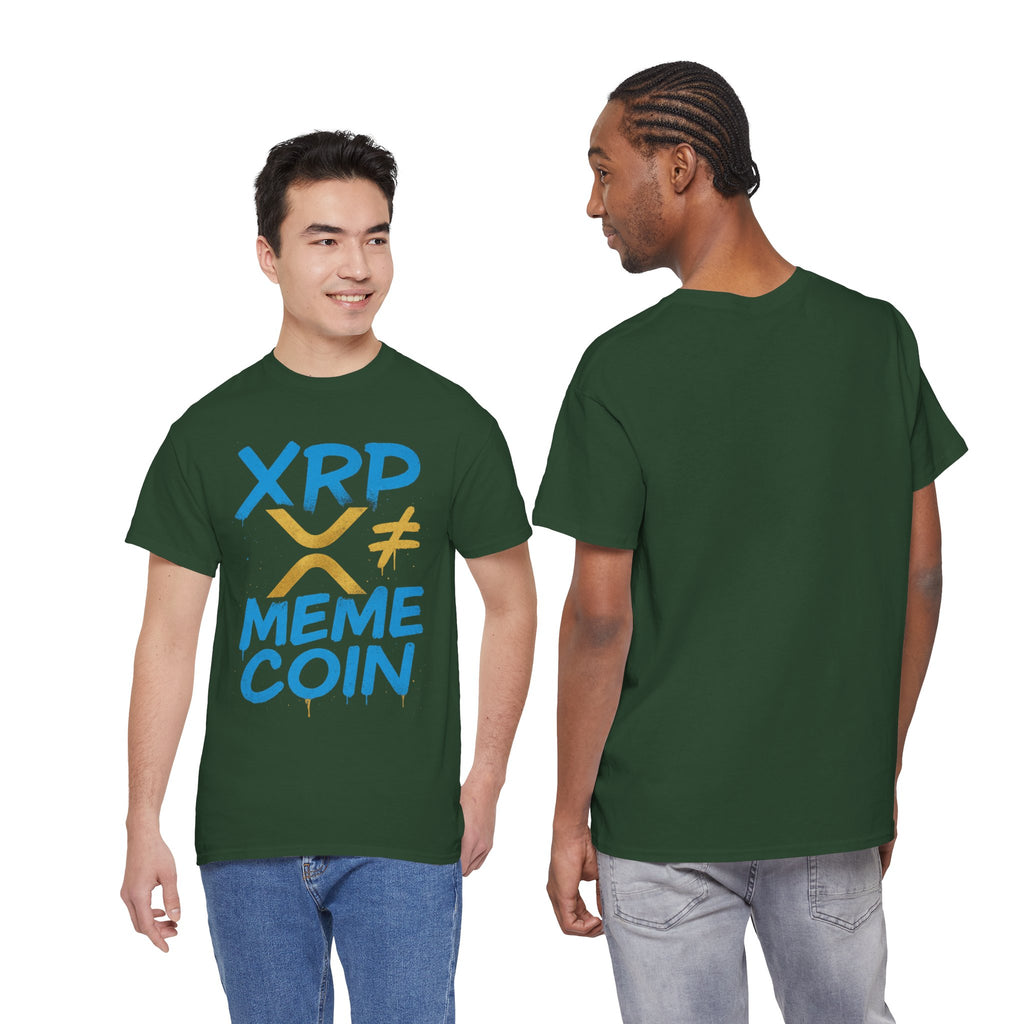 XRP ≠ Meme Coin T‑Shirt — Crypto Advocate Graphic Tee